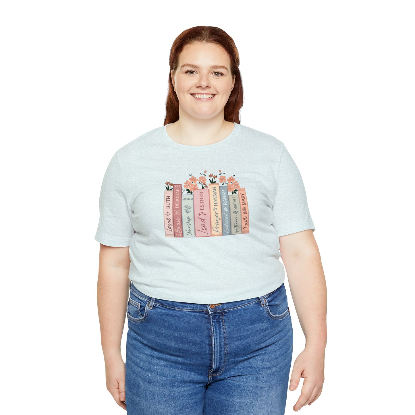 Women of the Bible Print Jersey Short Sleeve Tee