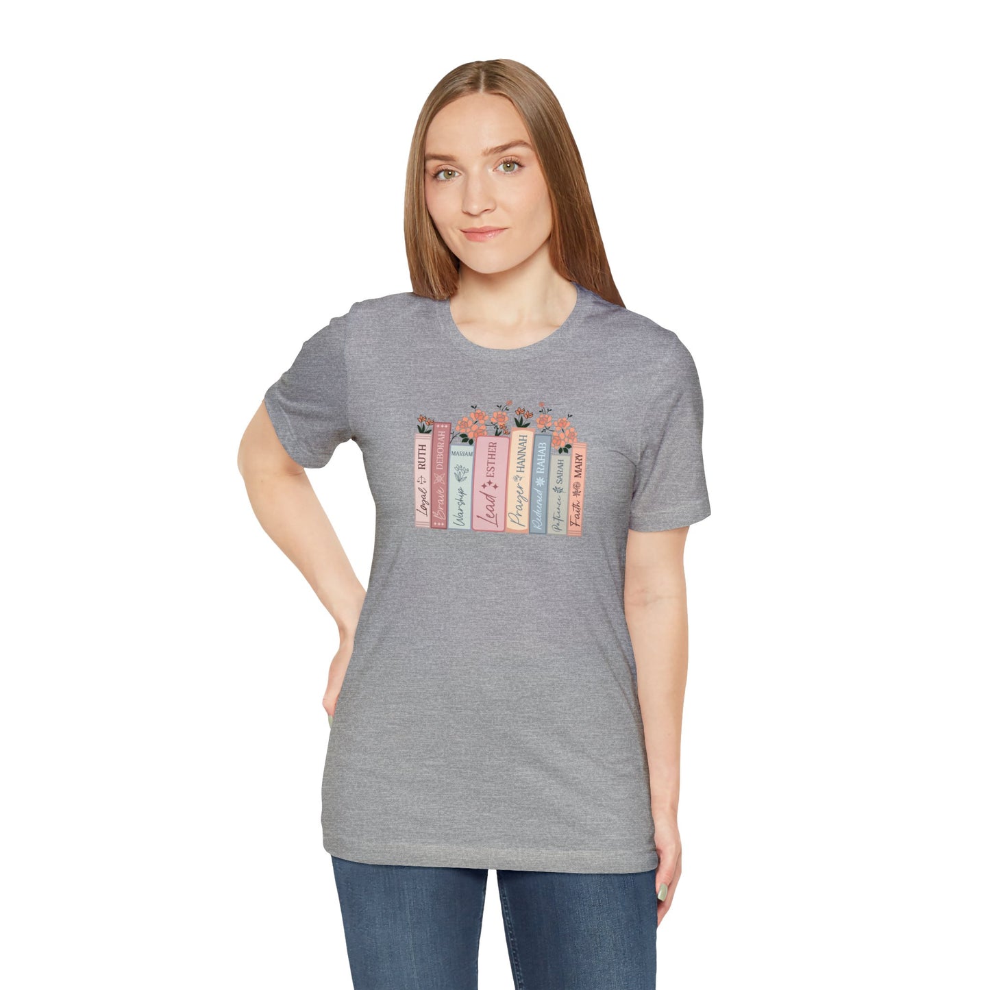 Women of the Bible Print Jersey Short Sleeve Tee
