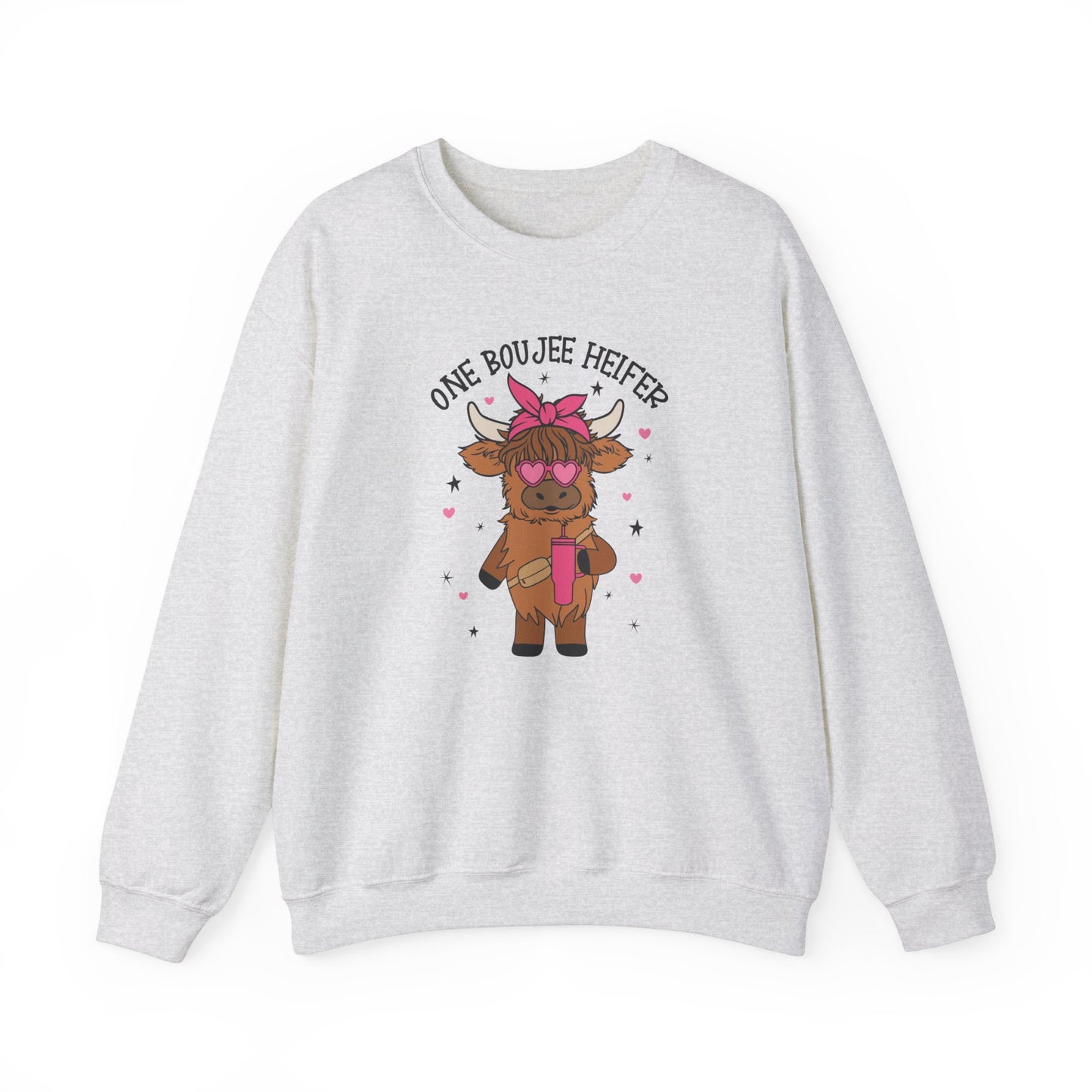 One Bougie Heifer, Unisex Heavy Blend™ Crewneck Sweatshirt