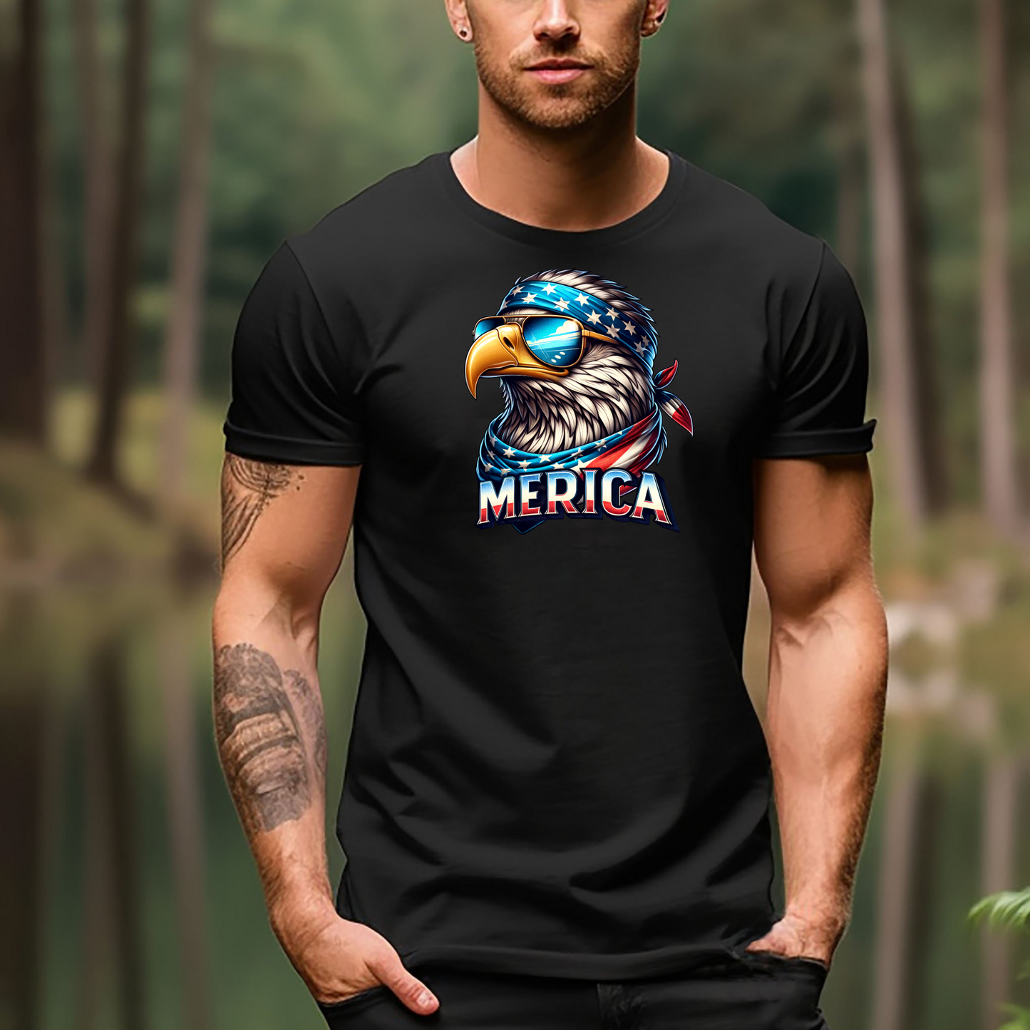 Merica Eagle Short Sleeve Tee