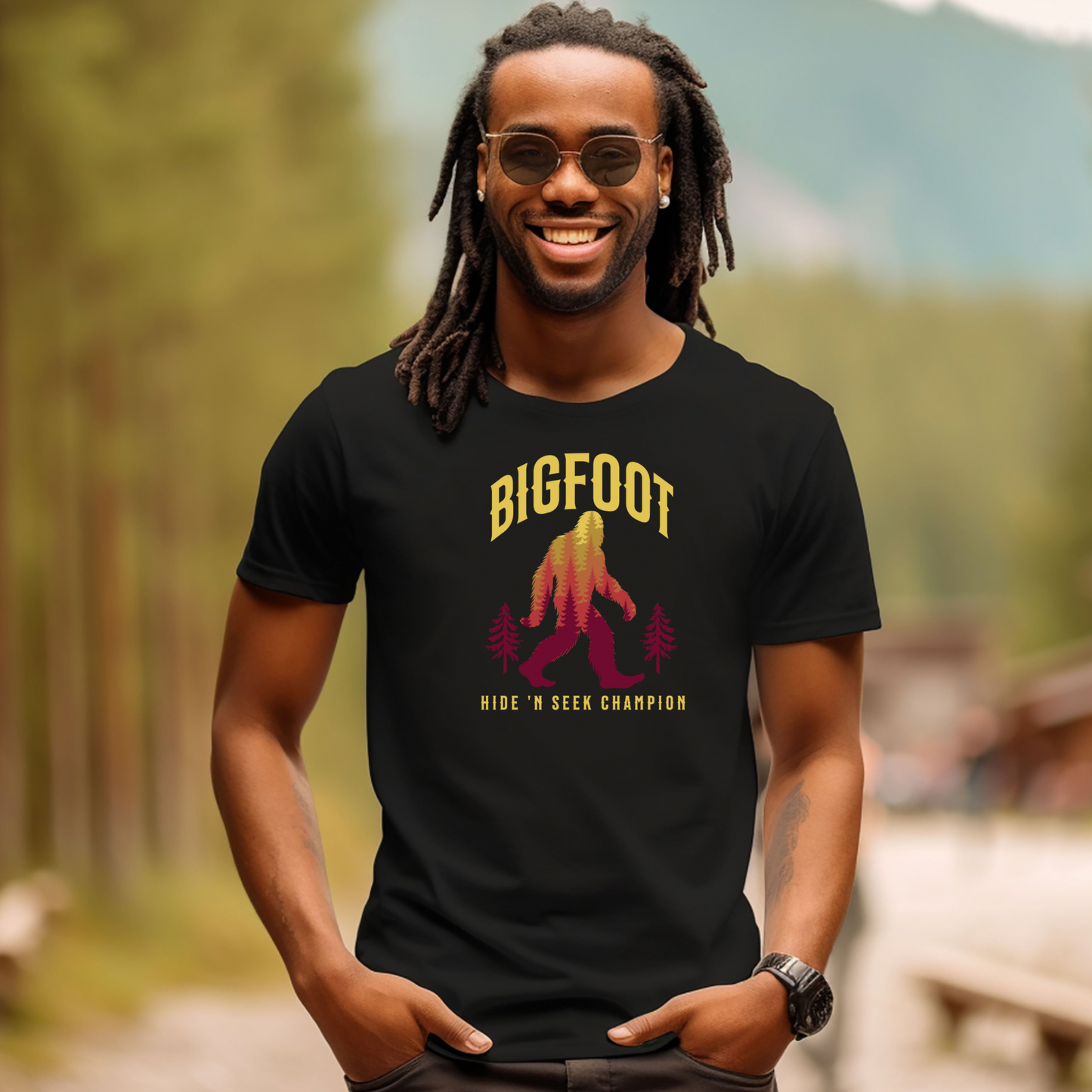 Bigfoot Hide & Seek Champions, Unisex Tall Beefy-T® T-Shirt