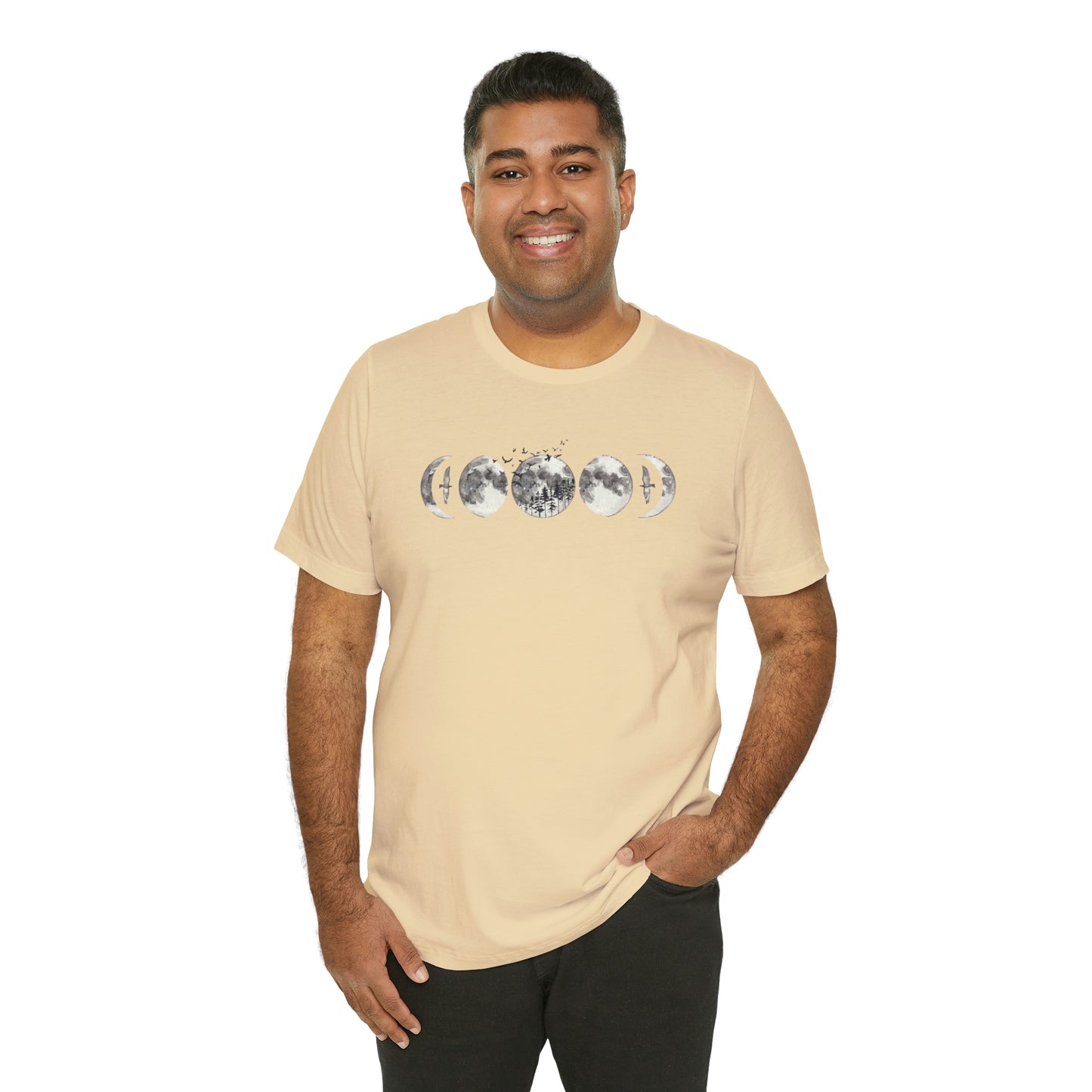 Moon Phases Print, Jersey Short Sleeve Tee