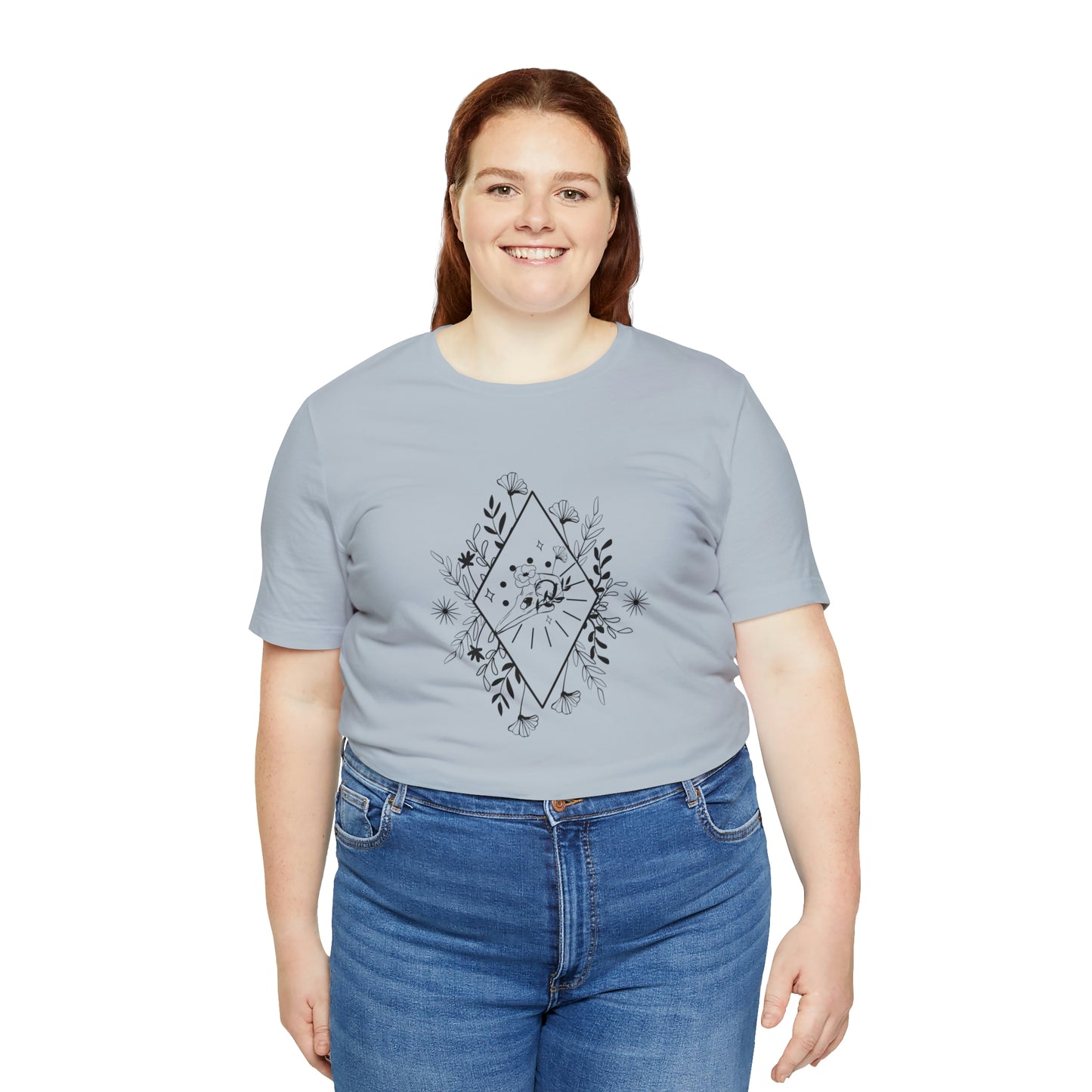 Bird Skull Print Jersey Short Sleeve Tee