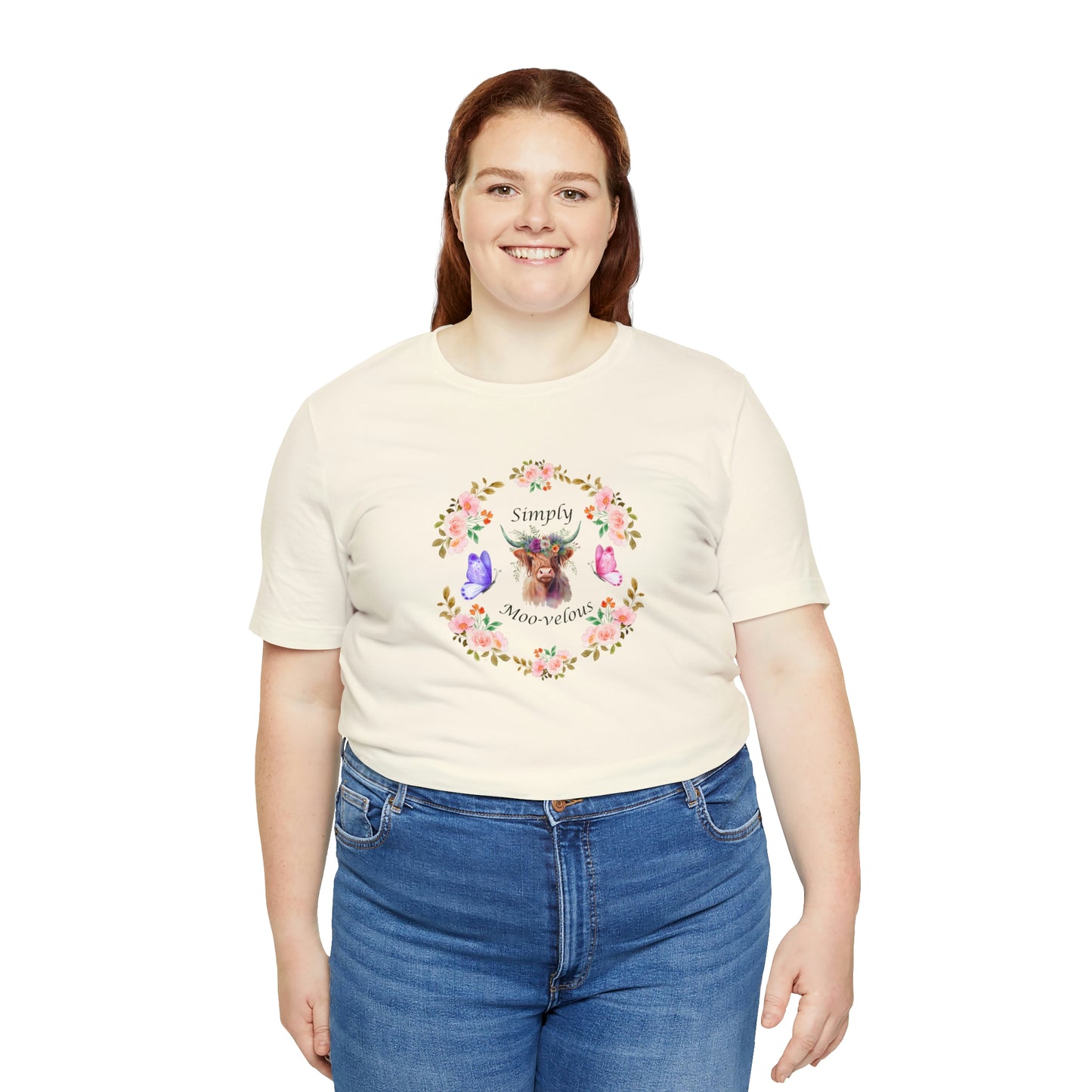 Simply Moo-velous Print Jersey Short Sleeve Tee