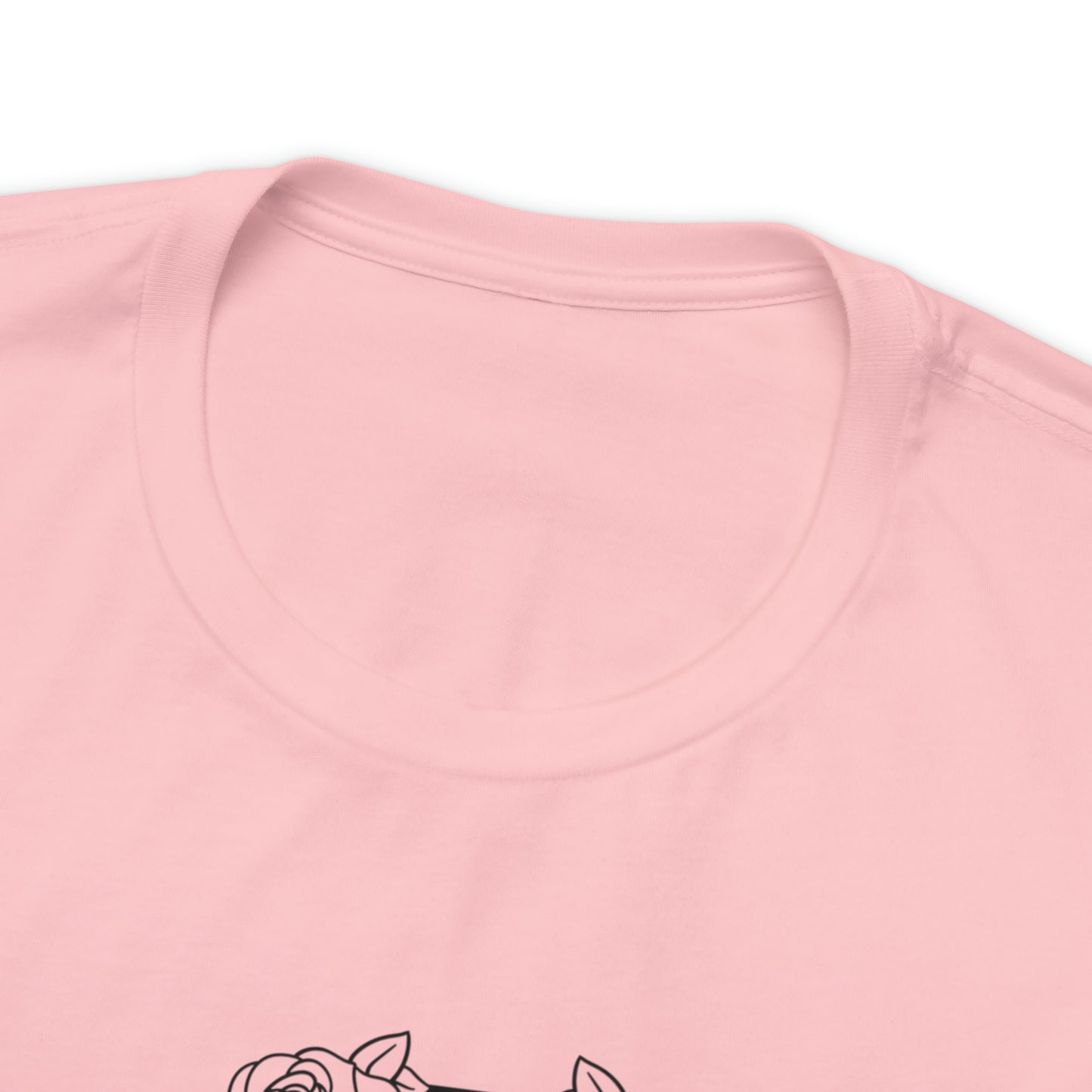 Love Me Like My Demons Do Print Jersey Short Sleeve Tee