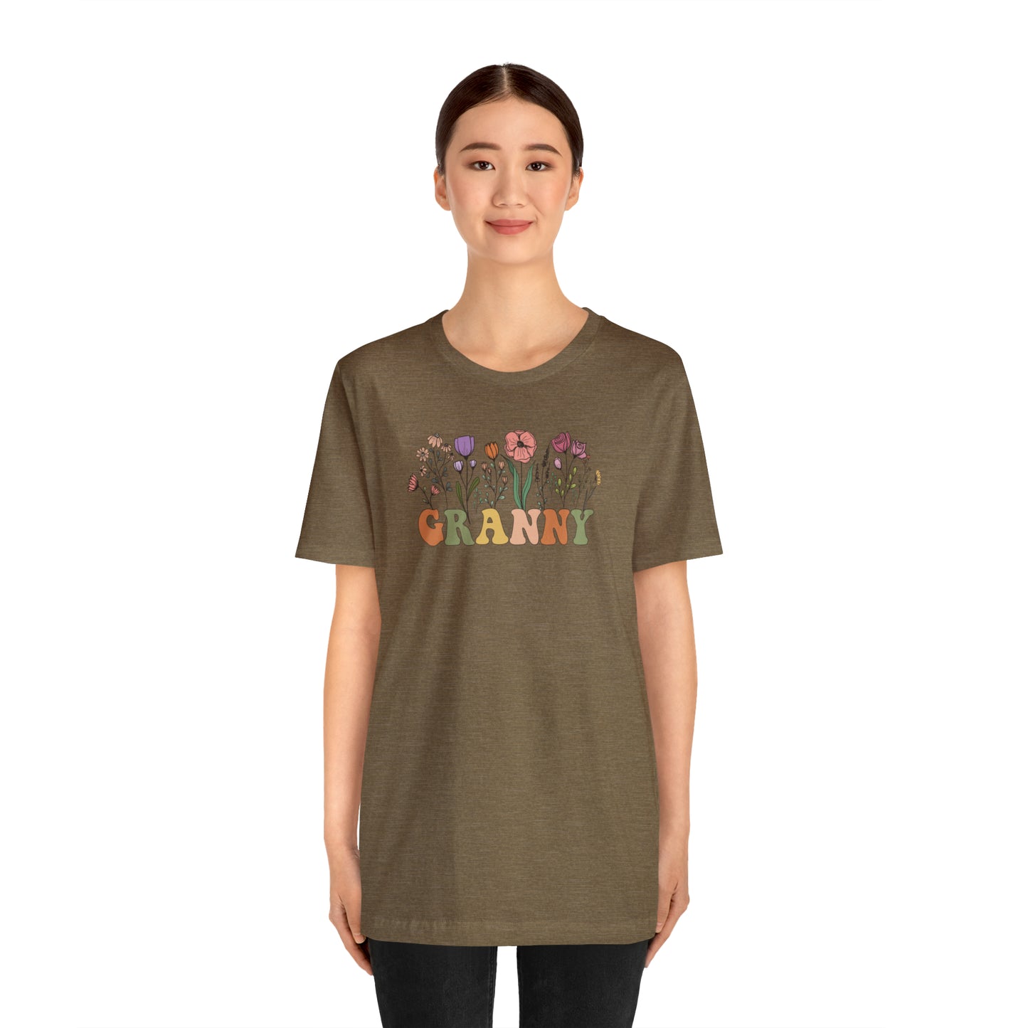 Granny Print Jersey Short Sleeve Tee
