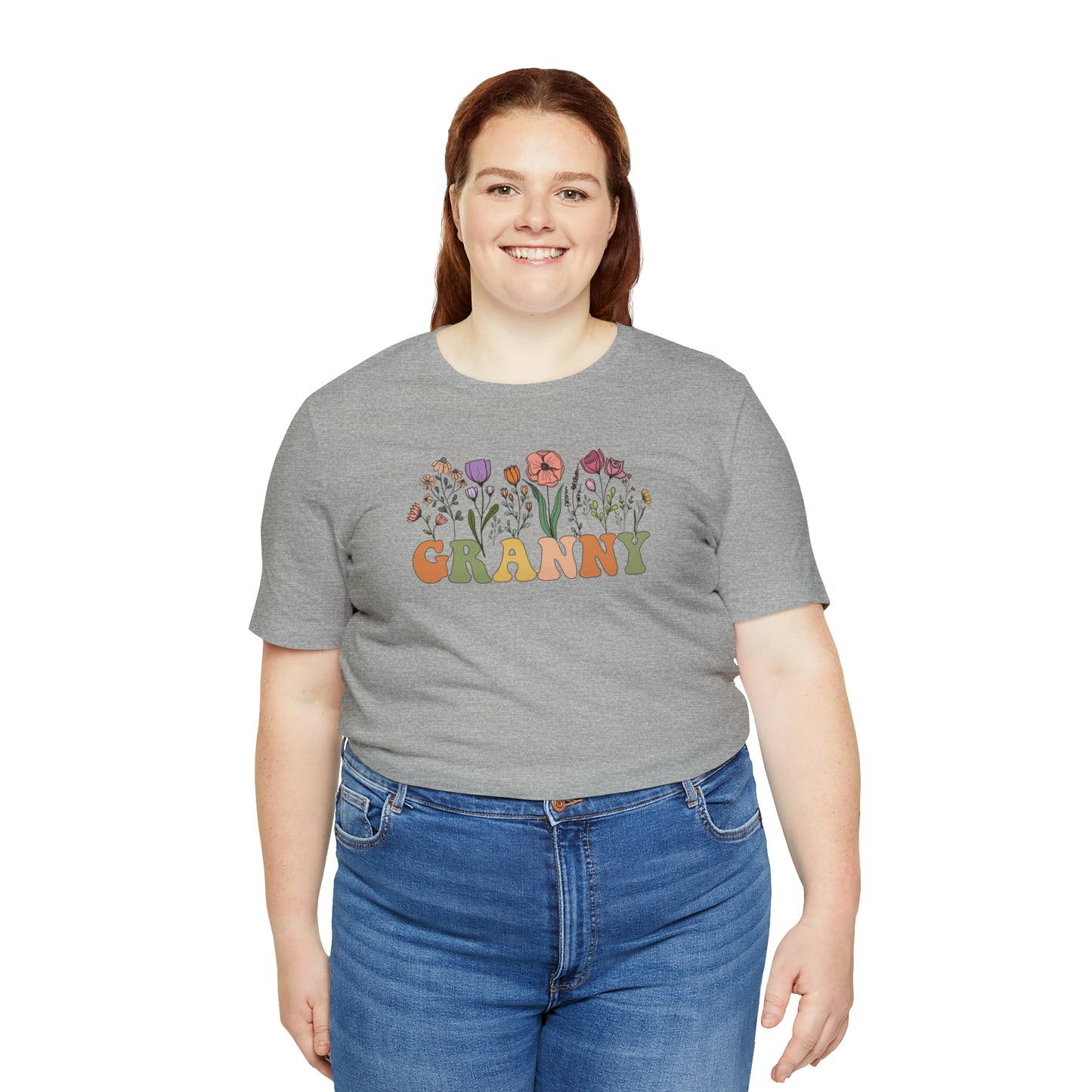 Granny Print Jersey Short Sleeve Tee