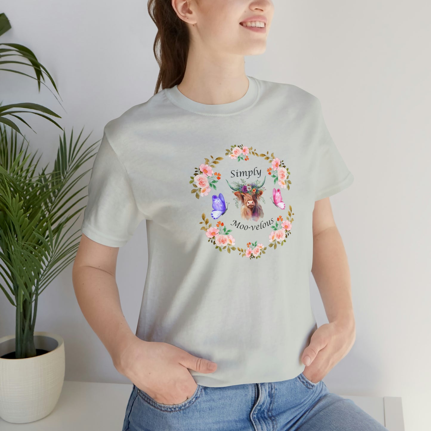 Simply Moo-velous Print Jersey Short Sleeve Tee