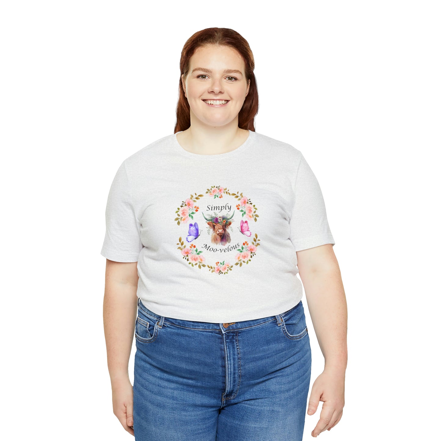 Simply Moo-velous Print Jersey Short Sleeve Tee