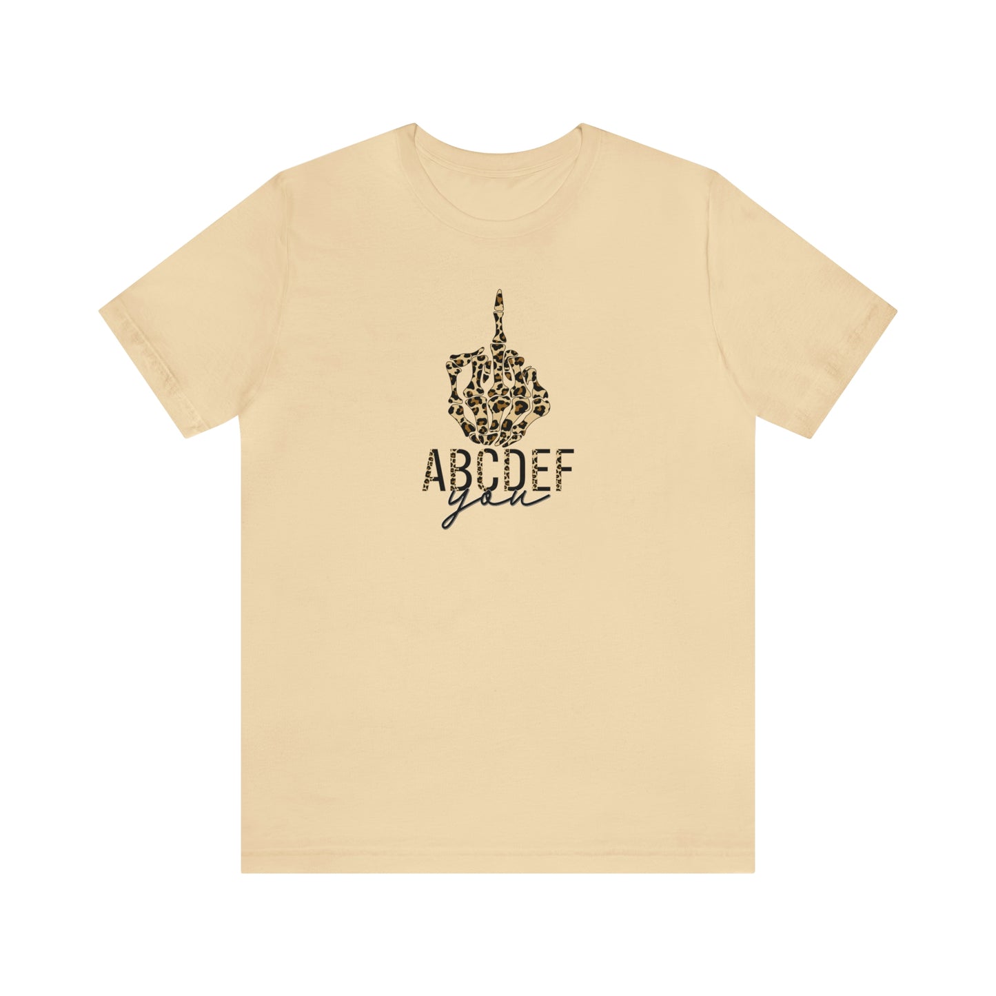 ABCDEF You Print, Jersey Short Sleeve Tee