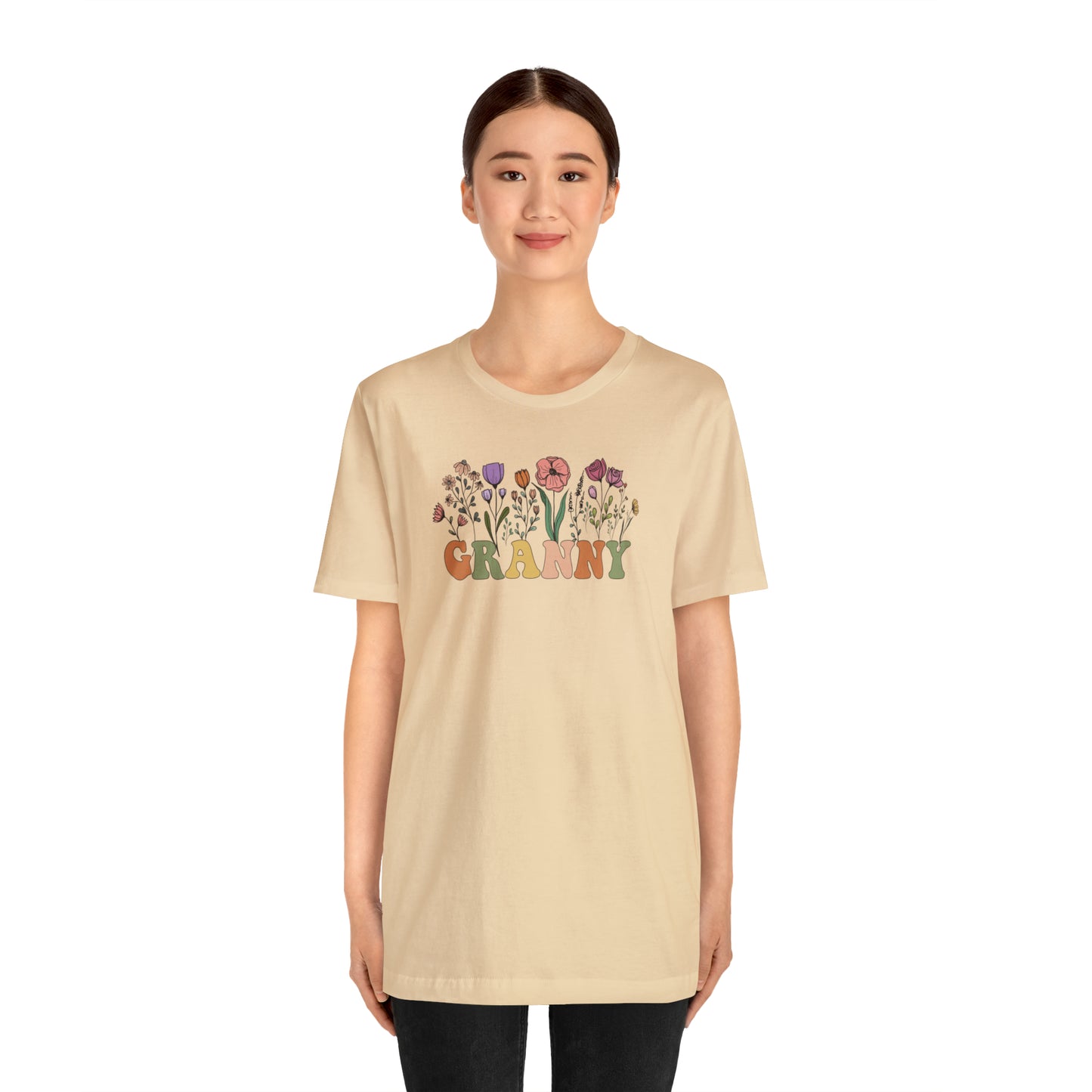 Granny Print Jersey Short Sleeve Tee