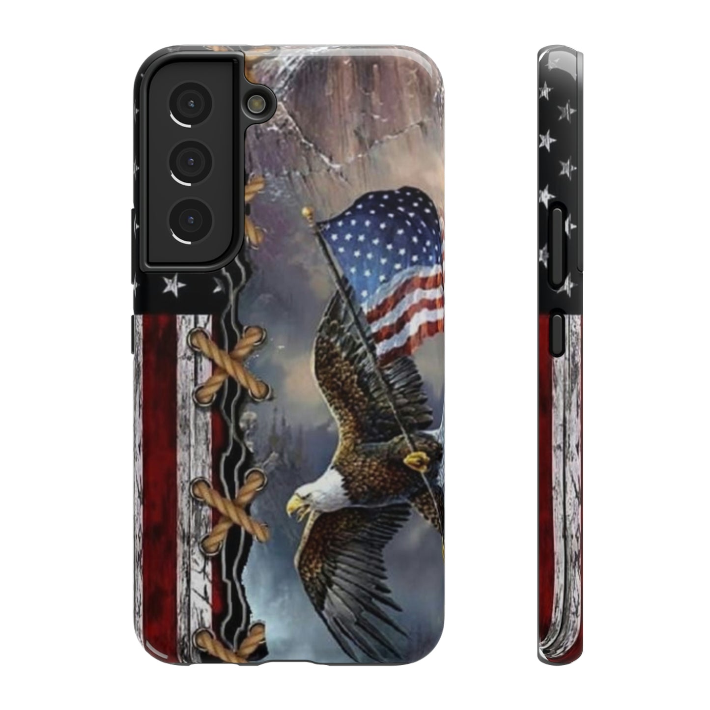 American Flag Eagle Print Impact-Resistant Cases