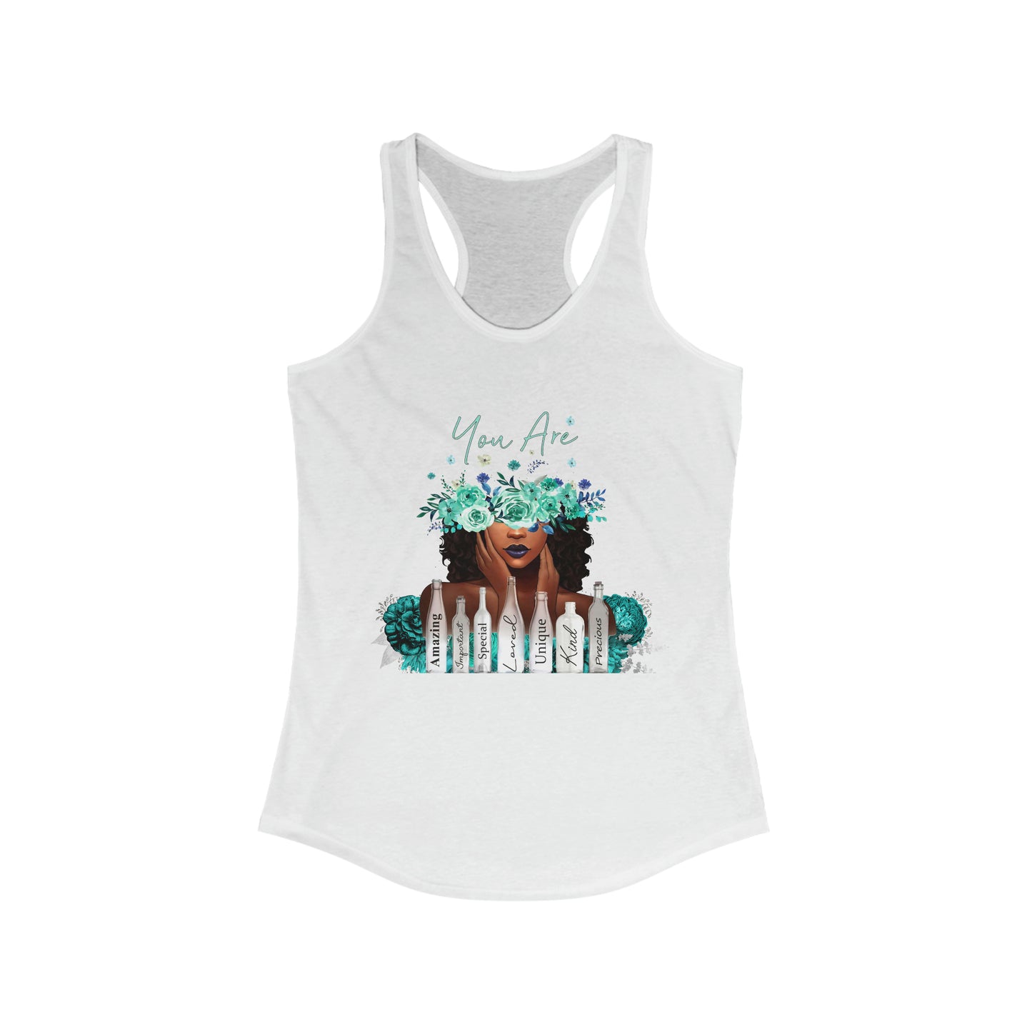 You Are Print, Women's Ideal Racerback Tank