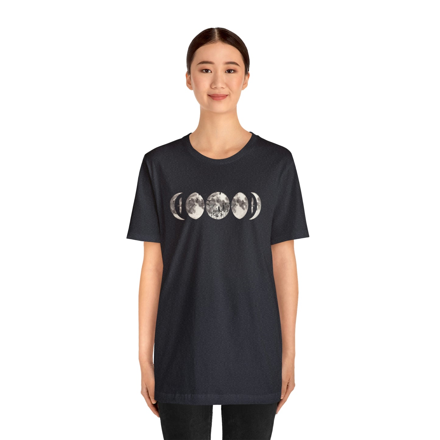 Moon Phases Print, Jersey Short Sleeve Tee