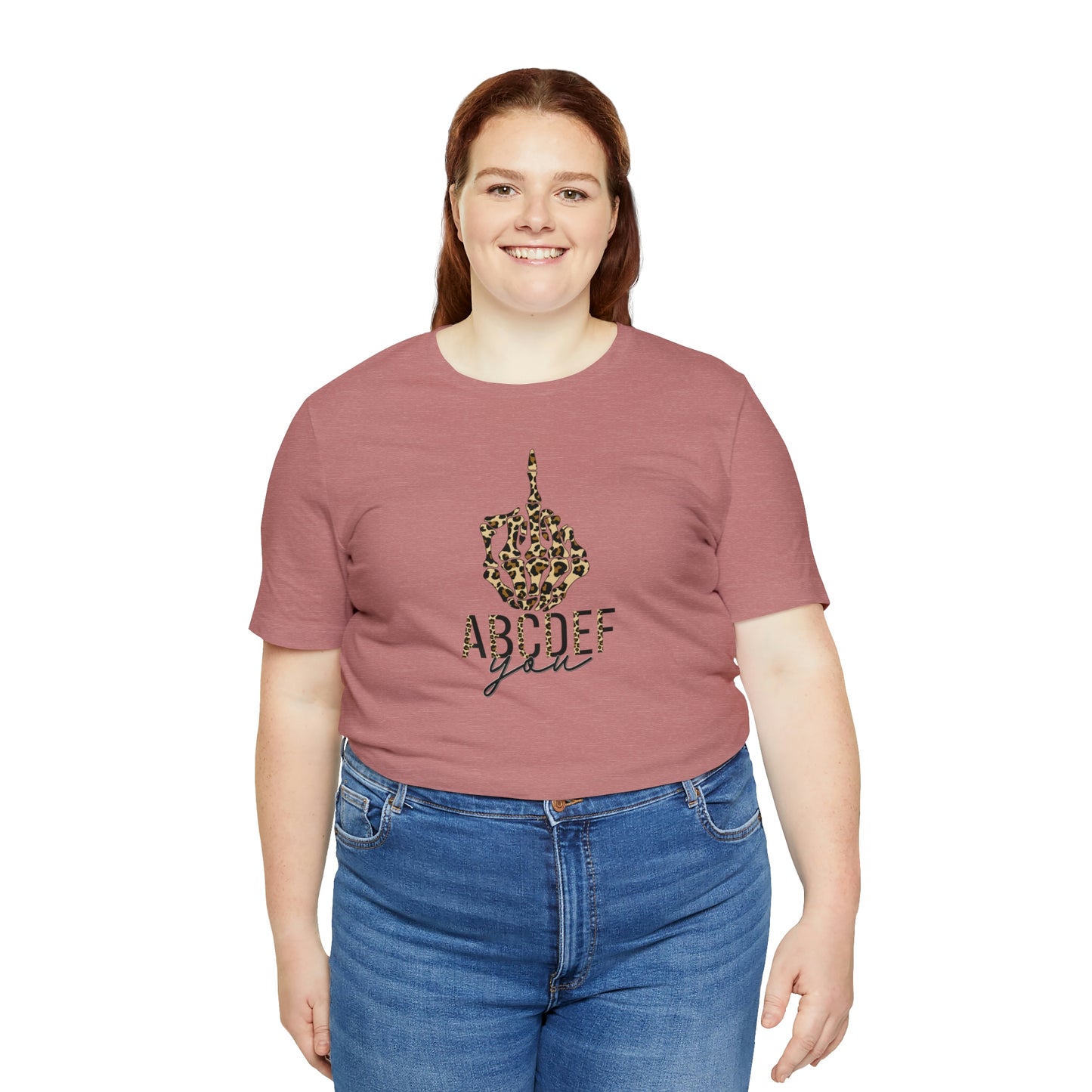 ABCDEF You Print, Jersey Short Sleeve Tee