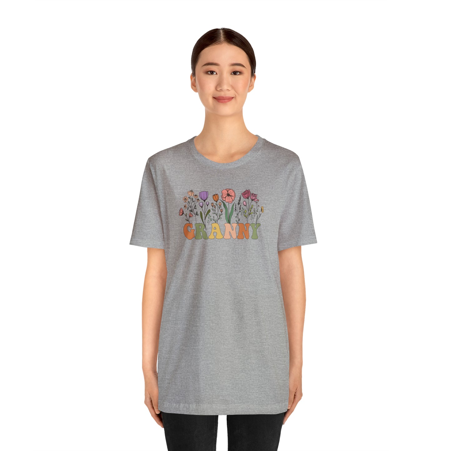 Granny Print Jersey Short Sleeve Tee