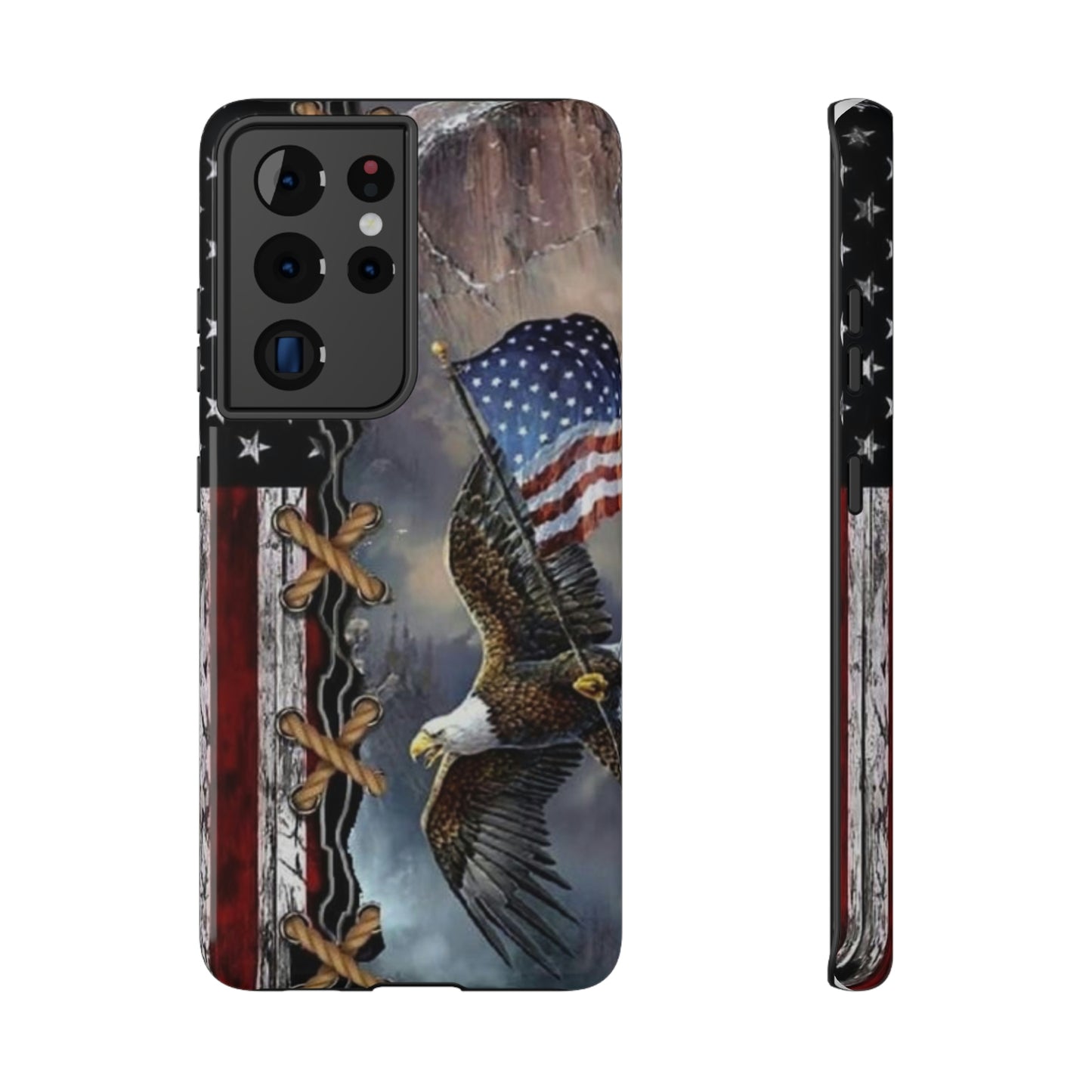 American Flag Eagle Print Impact-Resistant Cases