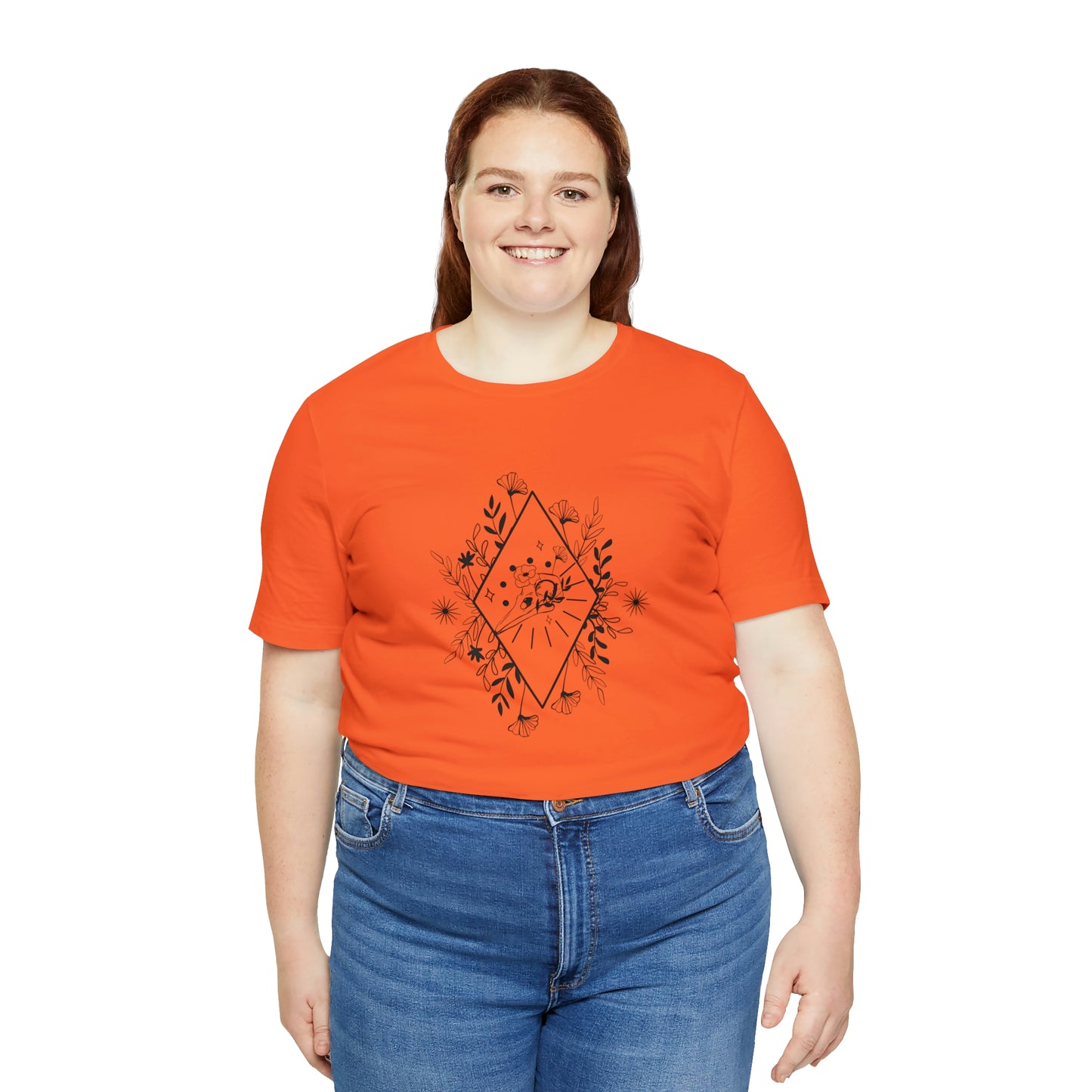 Bird Skull Print Jersey Short Sleeve Tee