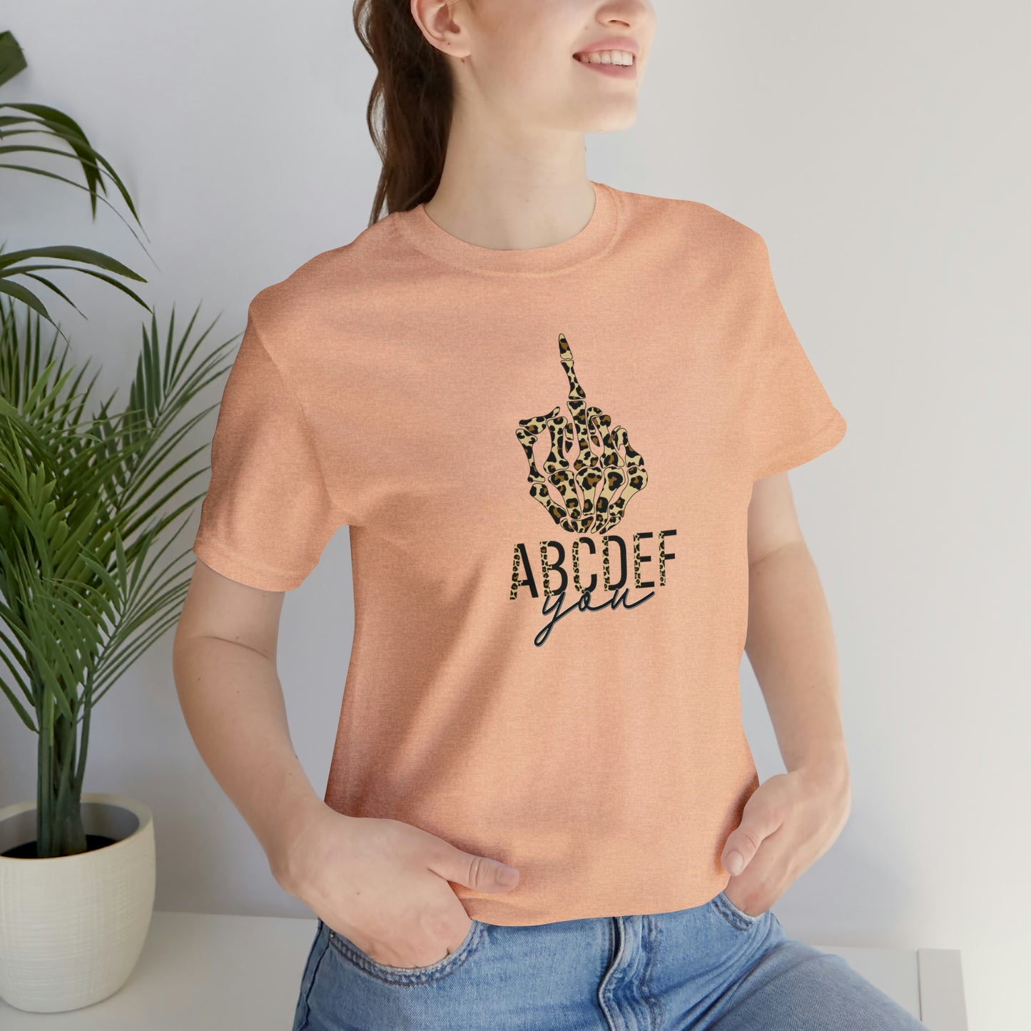 ABCDEF You Print, Jersey Short Sleeve Tee