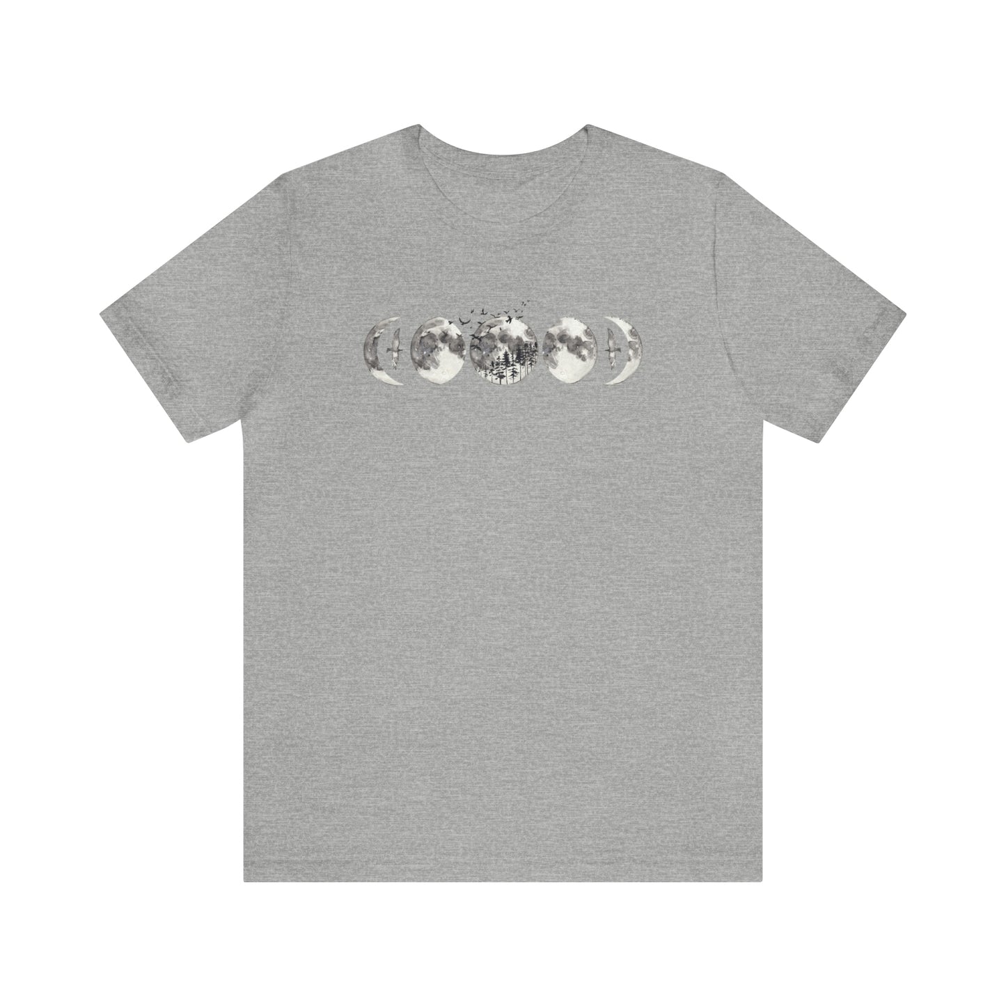 Moon Phases Print, Jersey Short Sleeve Tee