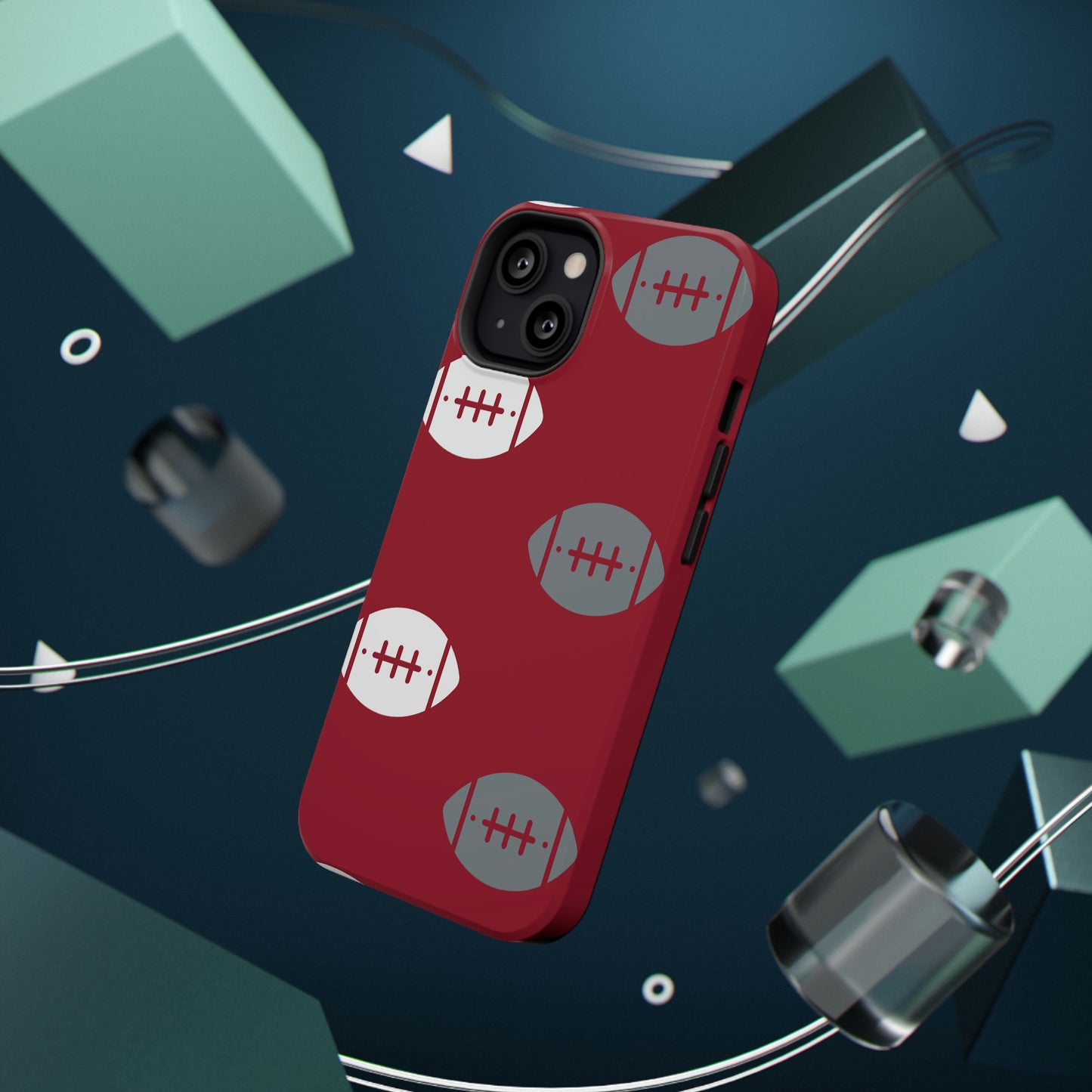 Football Print Impact-Resistant Cases