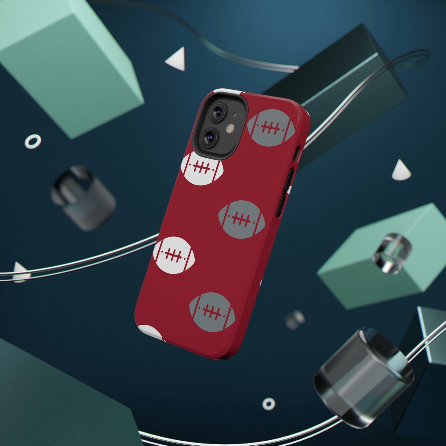 Football Print Impact-Resistant Cases