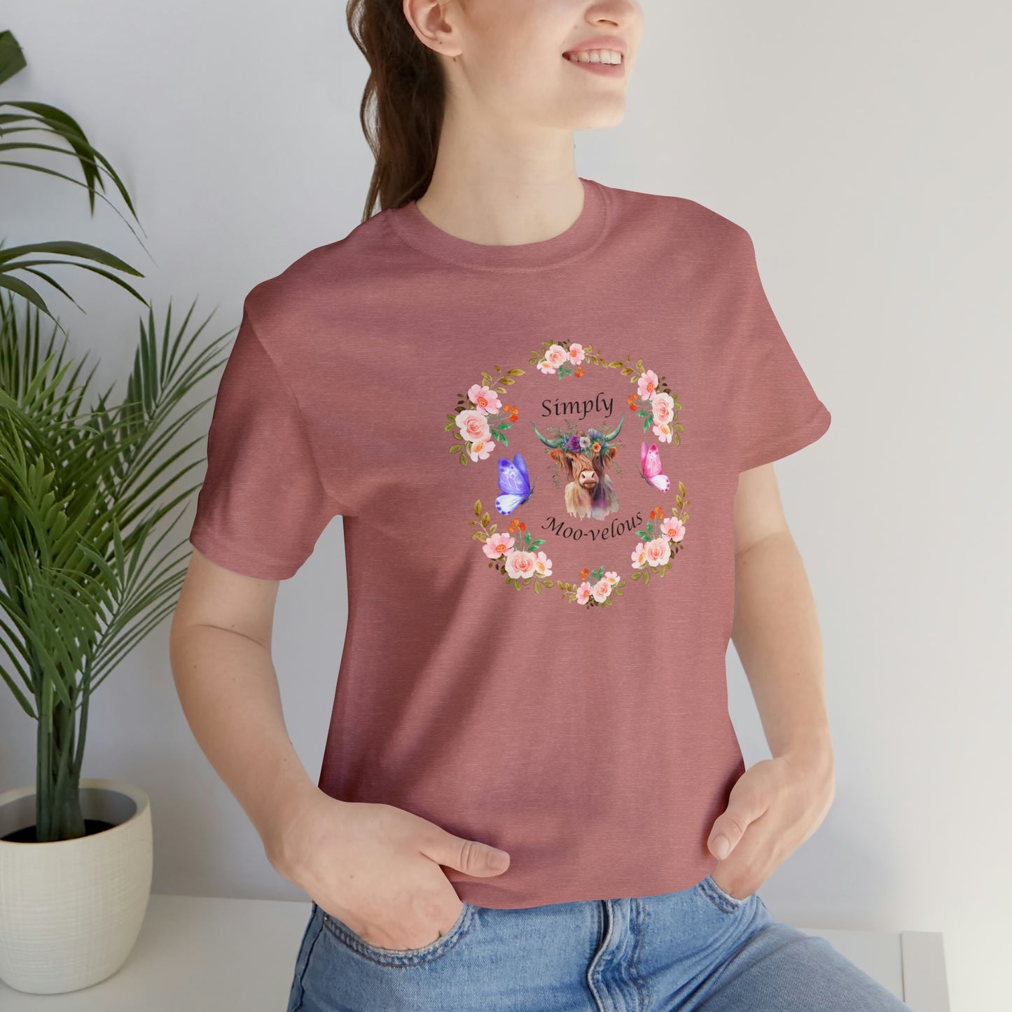 Simply Moo-velous Print Jersey Short Sleeve Tee