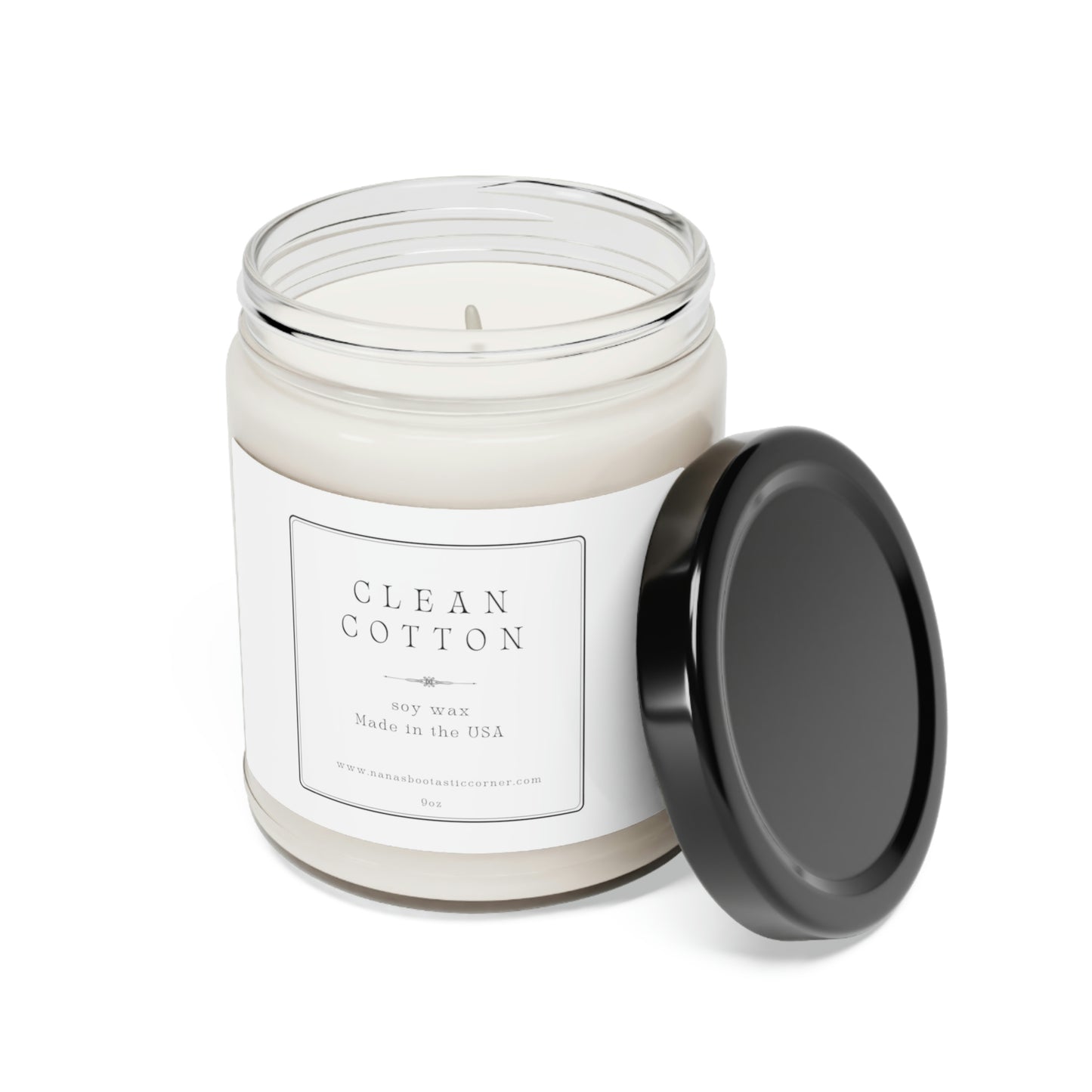Clean Cotton, Scented Soy Candle, 9oz