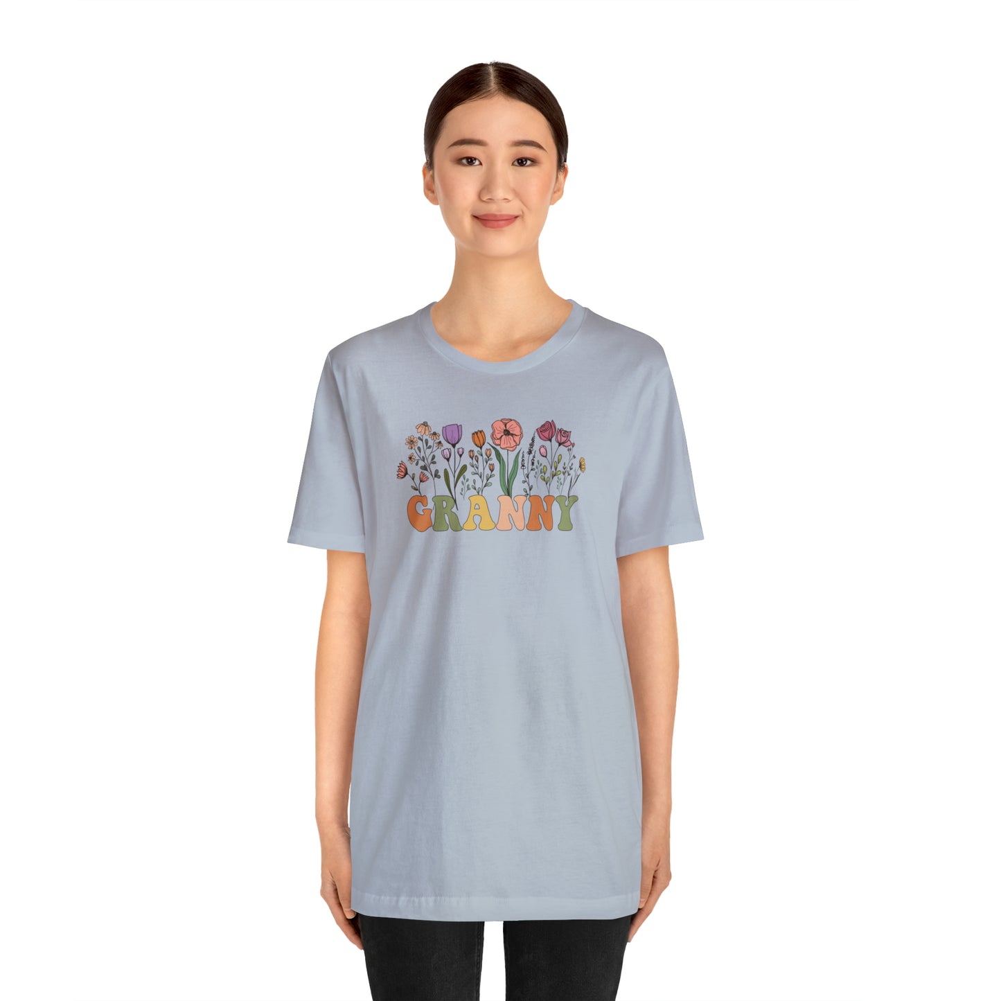 Granny Print Jersey Short Sleeve Tee