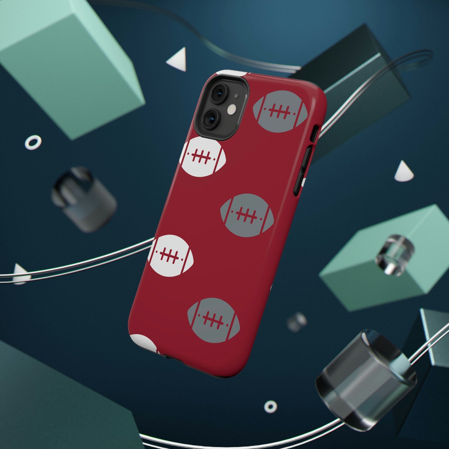 Football Print Impact-Resistant Cases