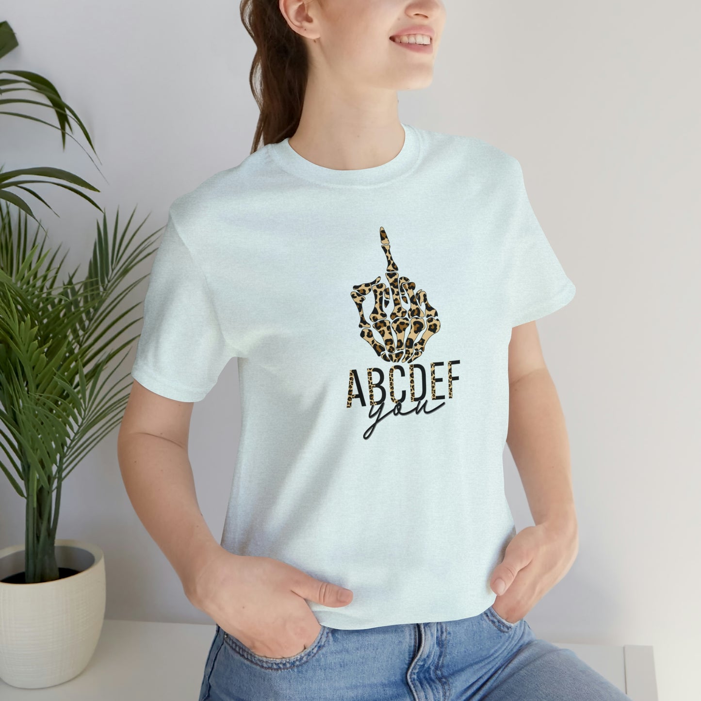 ABCDEF You Print, Jersey Short Sleeve Tee