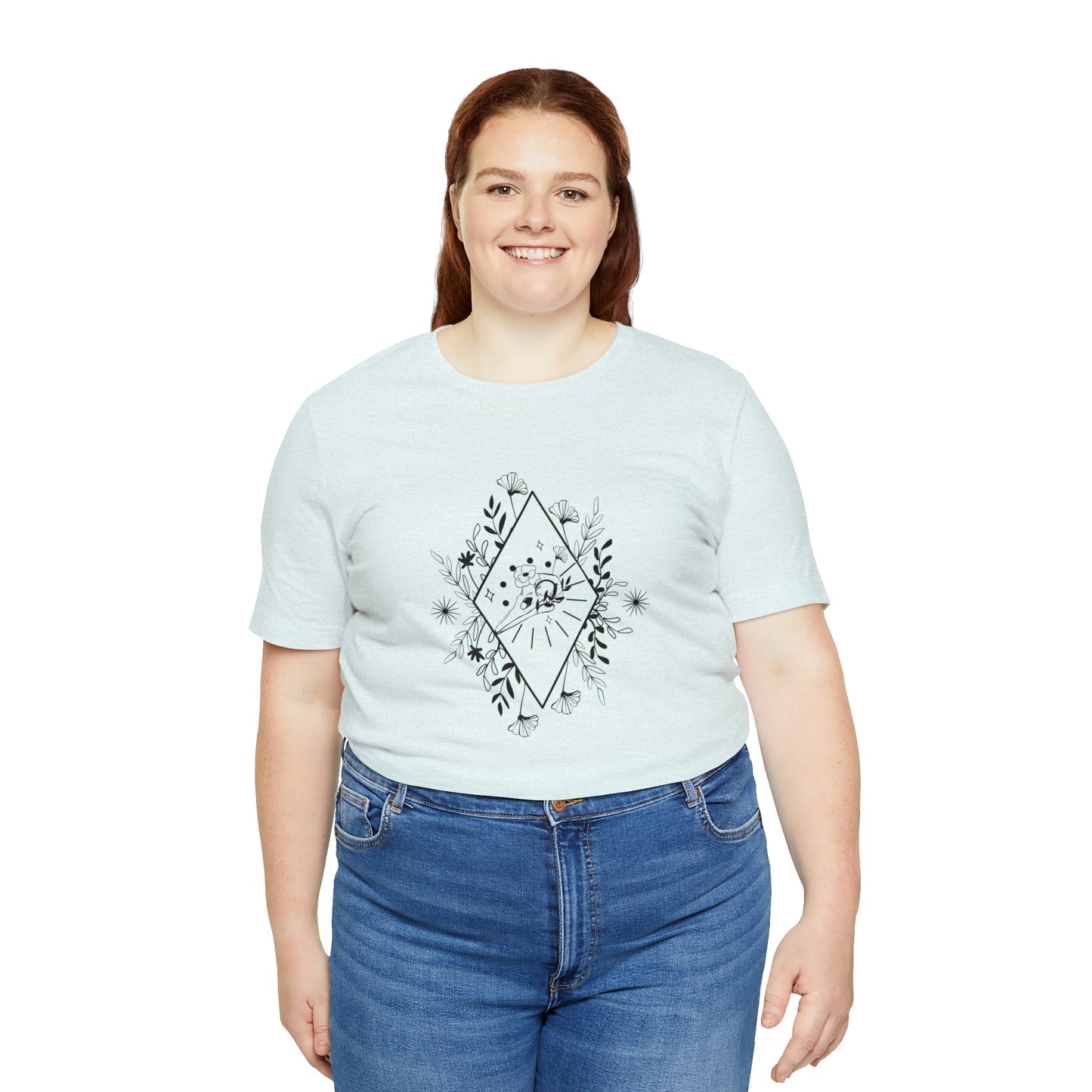 Bird Skull Print Jersey Short Sleeve Tee