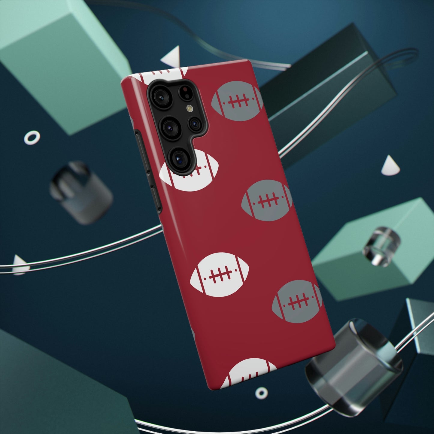 Football Print Impact-Resistant Cases