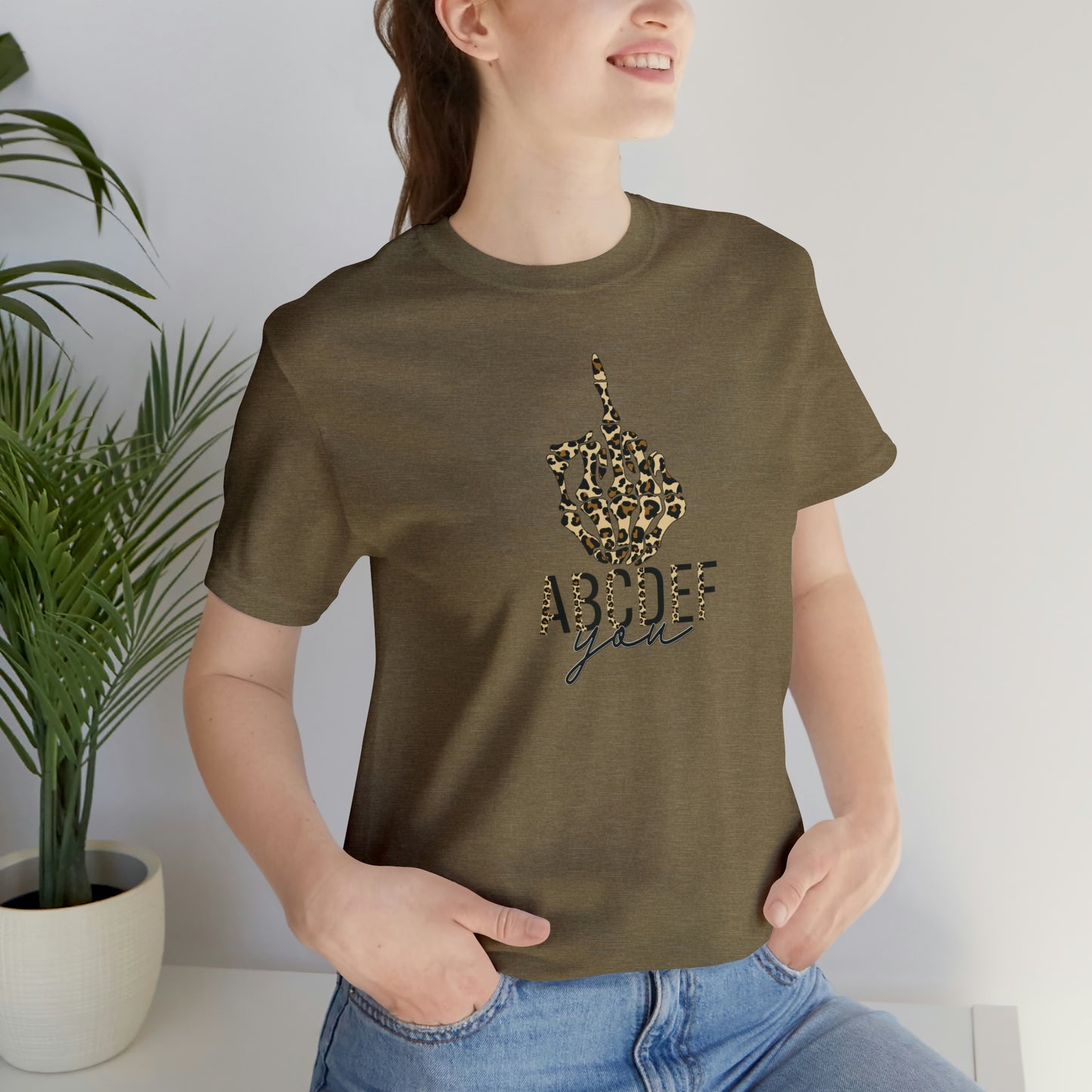 ABCDEF You Print, Jersey Short Sleeve Tee
