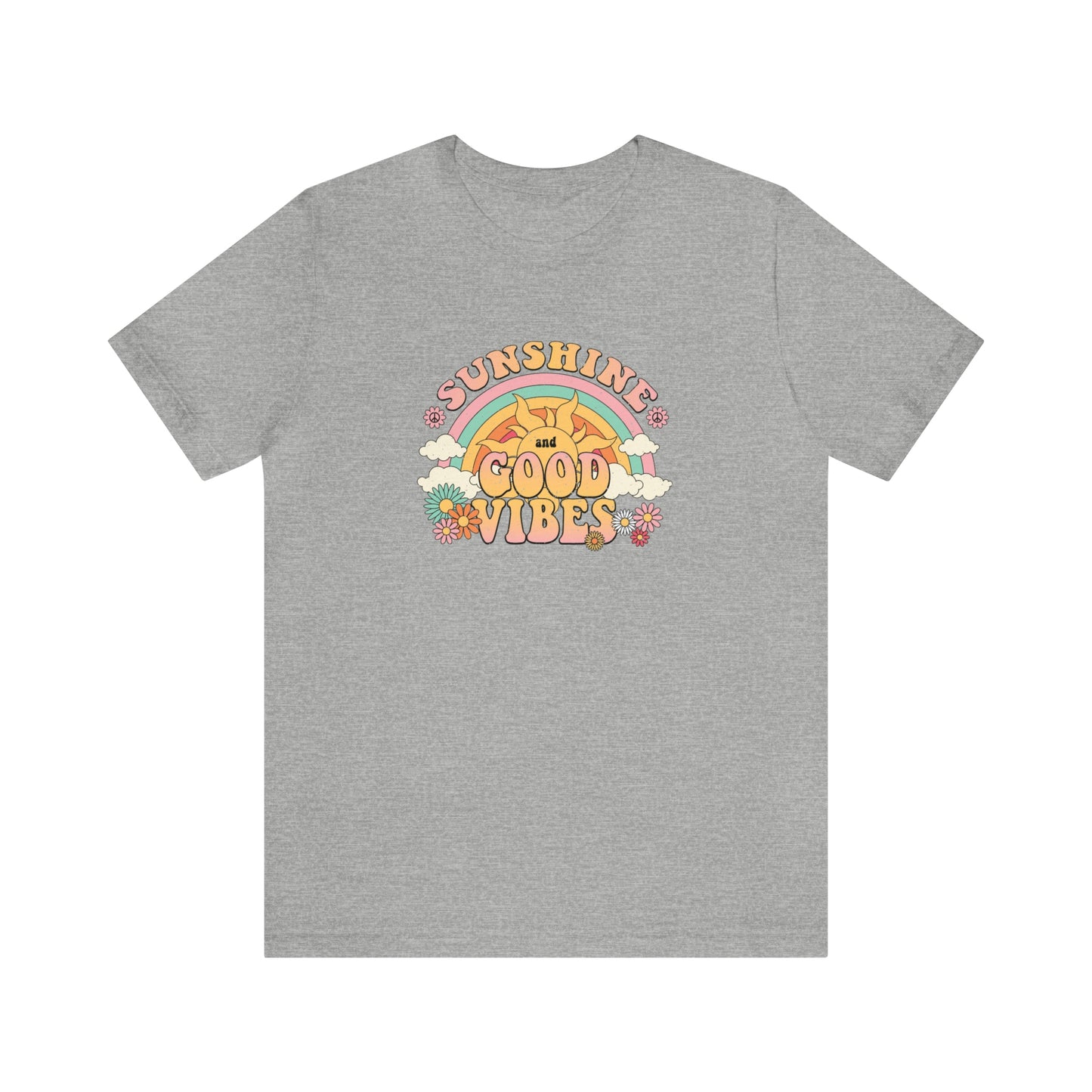 Sunshine and Good Vibe's Print, Jersey Short Sleeve Tee