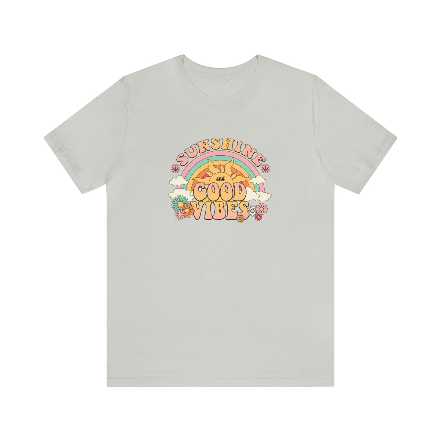 Sunshine and Good Vibe's Print, Jersey Short Sleeve Tee