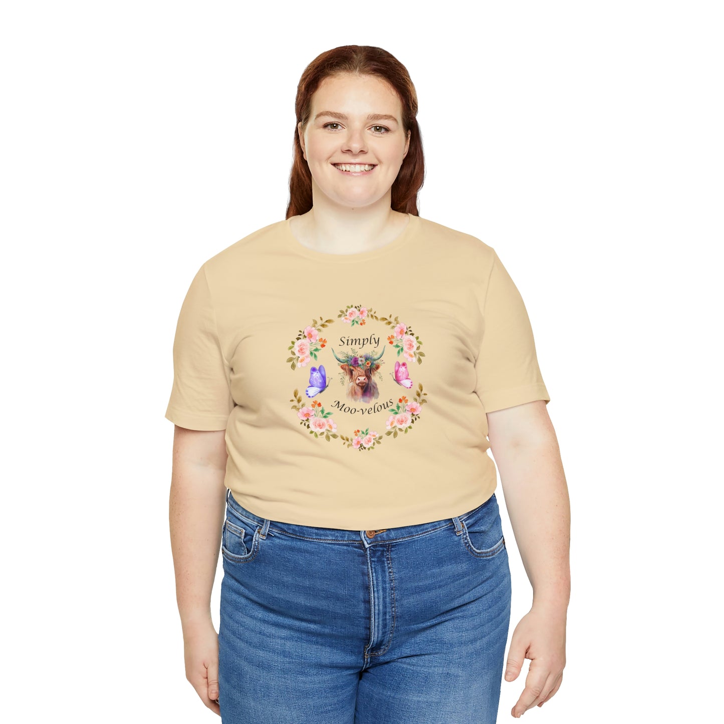 Simply Moo-velous Print Jersey Short Sleeve Tee