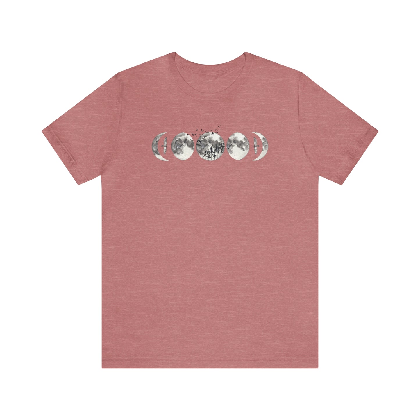 Moon Phases Print, Jersey Short Sleeve Tee