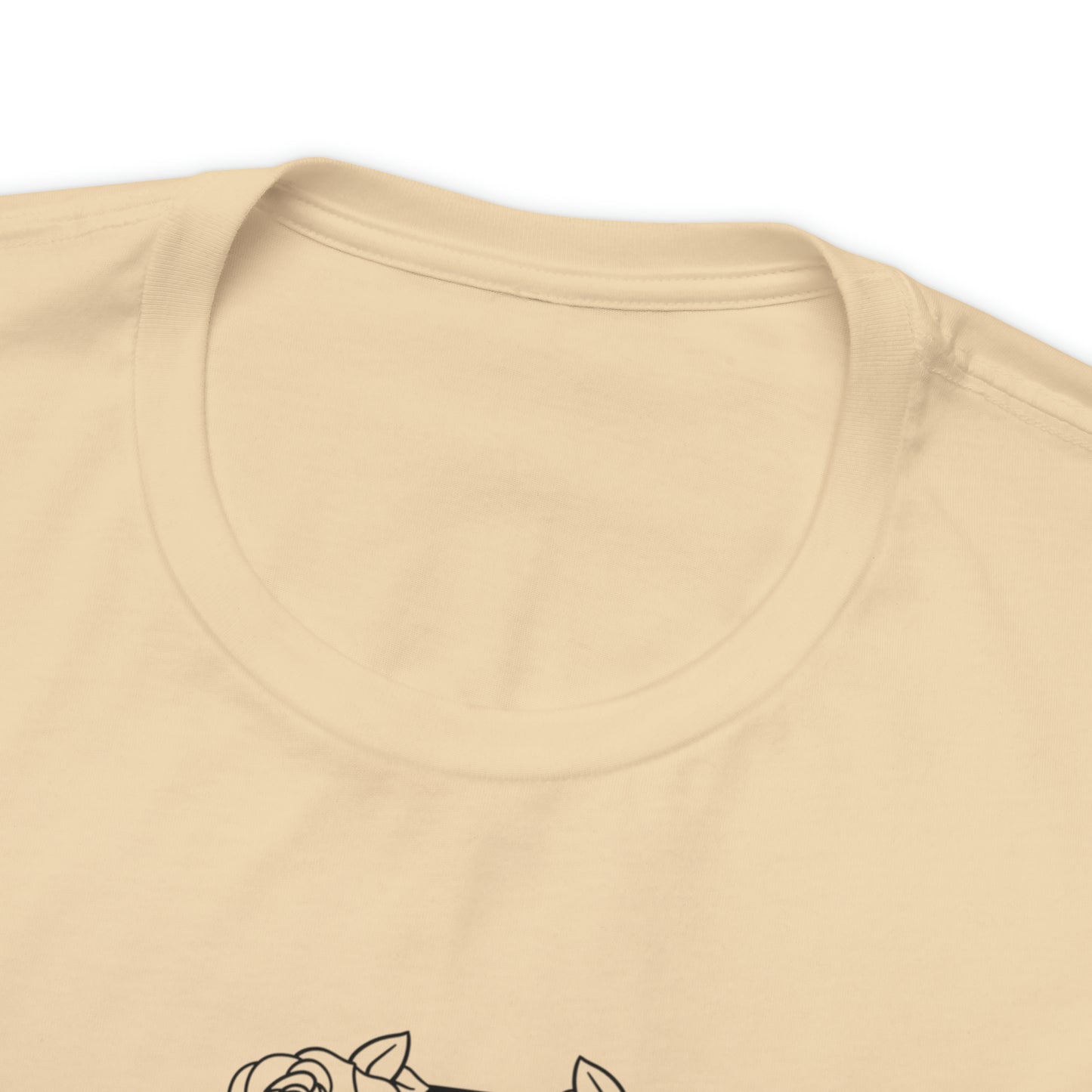 Love Me Like My Demons Do Print Jersey Short Sleeve Tee
