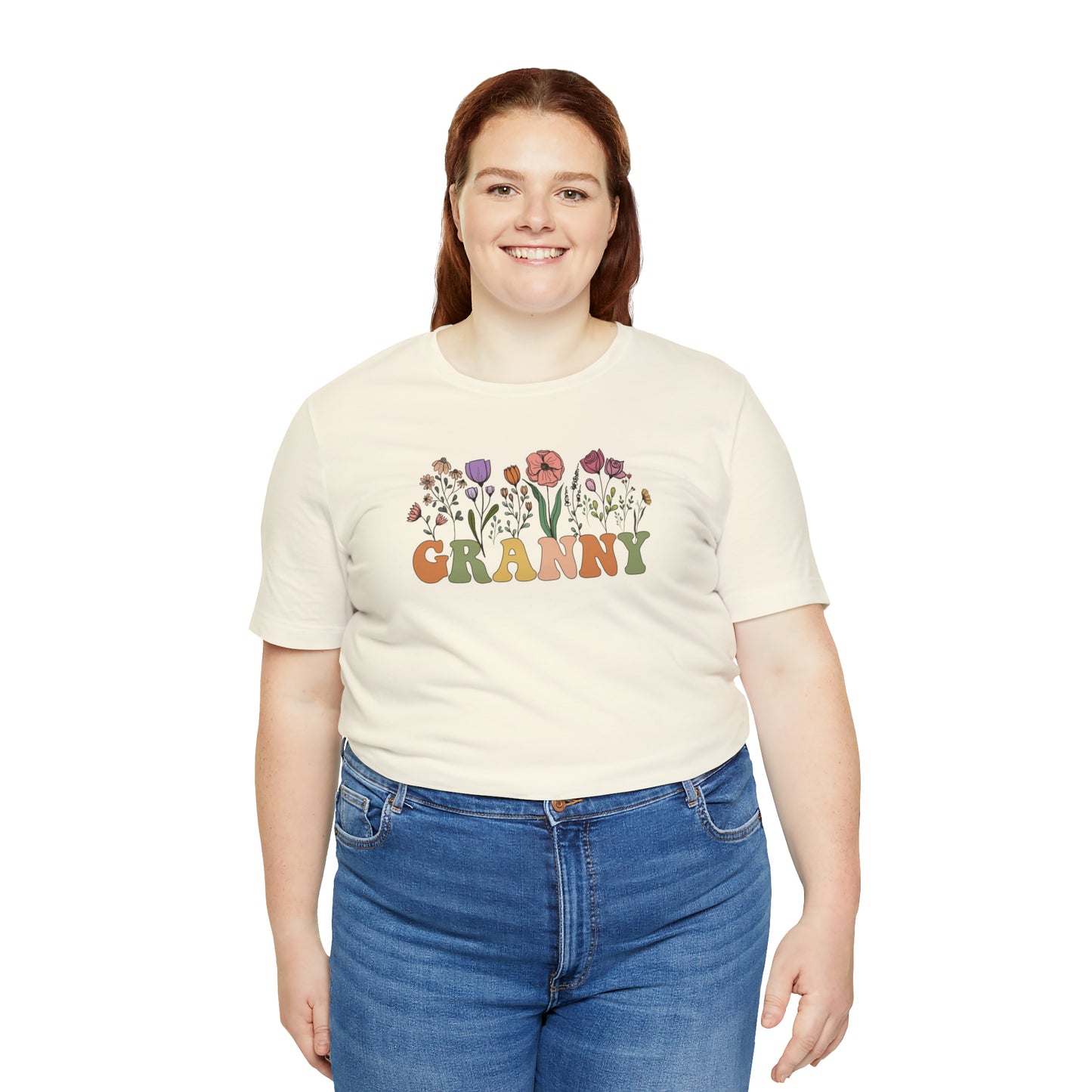 Granny Print Jersey Short Sleeve Tee