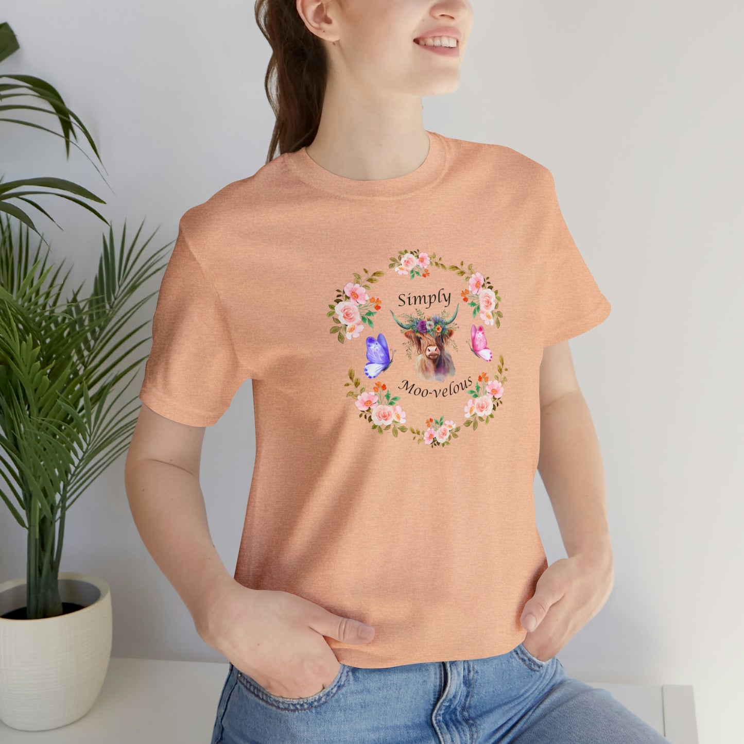 Simply Moo-velous Print Jersey Short Sleeve Tee