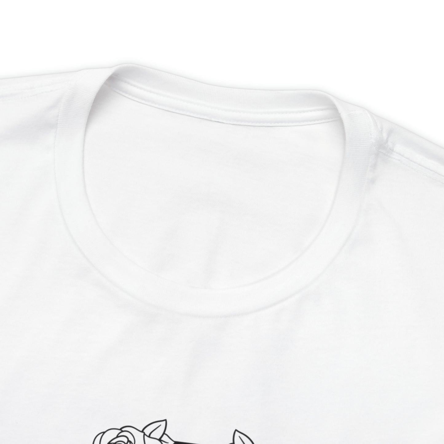 Love Me Like My Demons Do Print Jersey Short Sleeve Tee