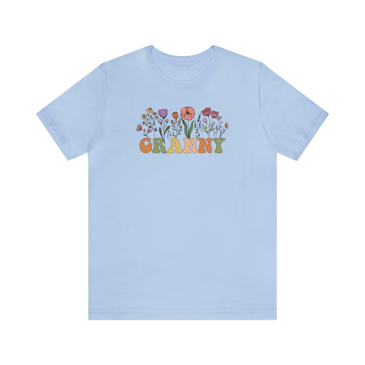 Granny Print Jersey Short Sleeve Tee