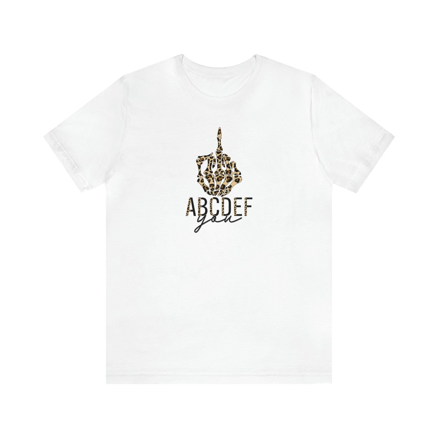 ABCDEF You Print, Jersey Short Sleeve Tee