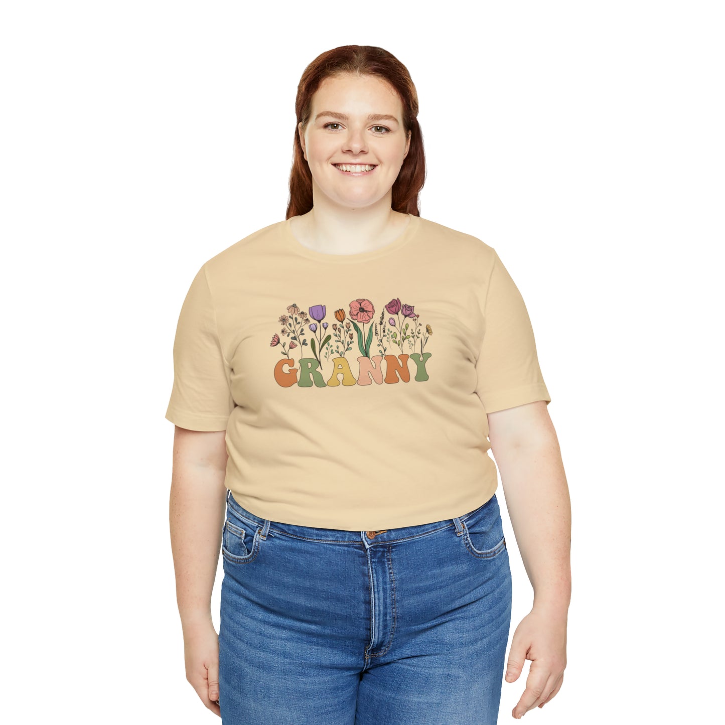 Granny Print Jersey Short Sleeve Tee