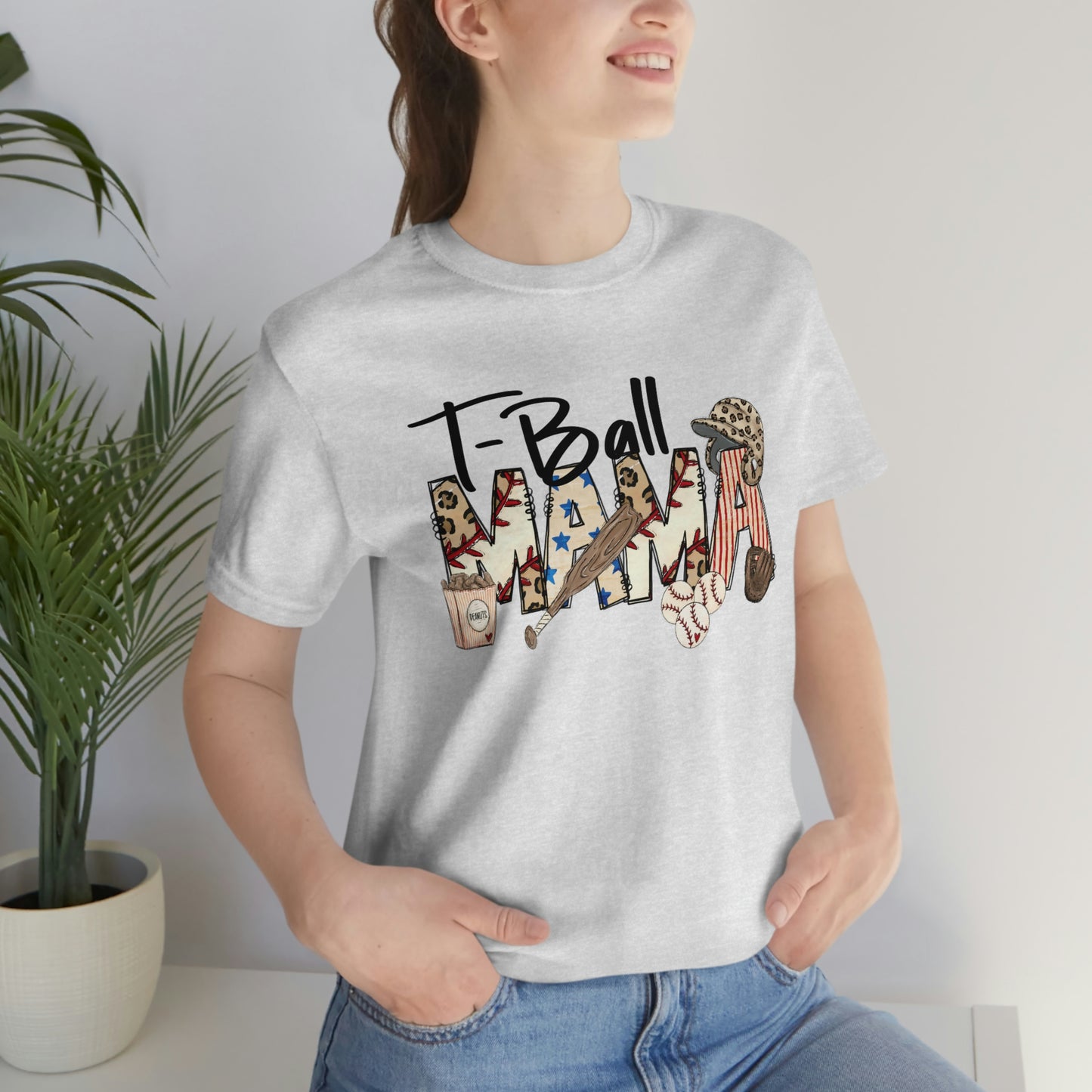 T-Ball Mama Unisex Jersey Short Sleeve Tee