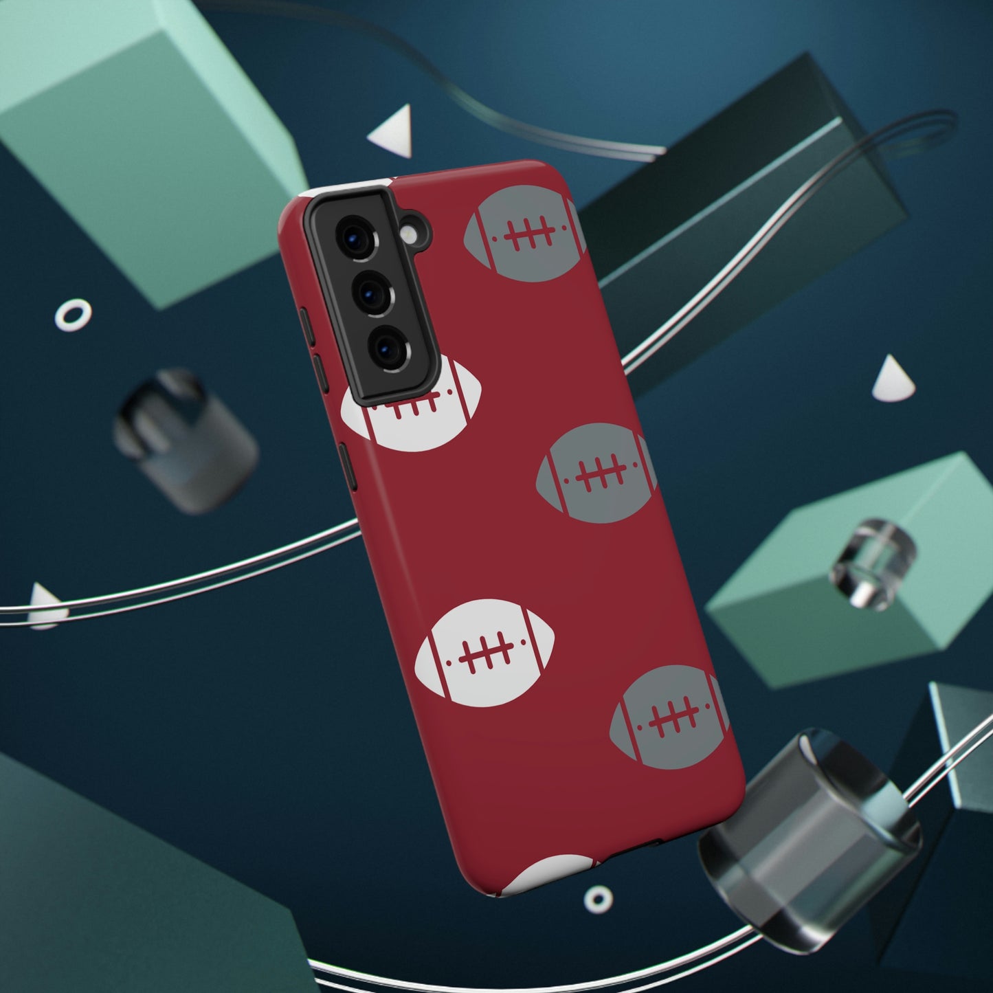 Football Print Impact-Resistant Cases