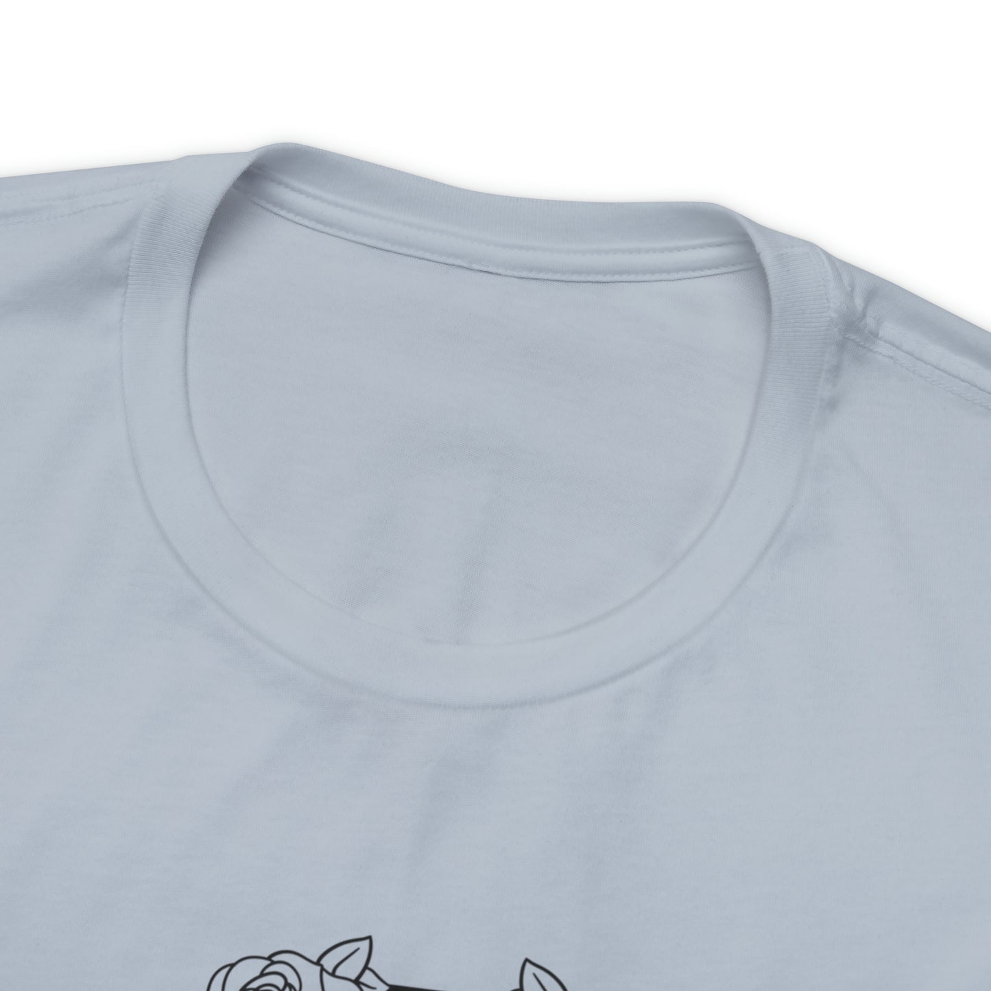 Love Me Like My Demons Do Print Jersey Short Sleeve Tee
