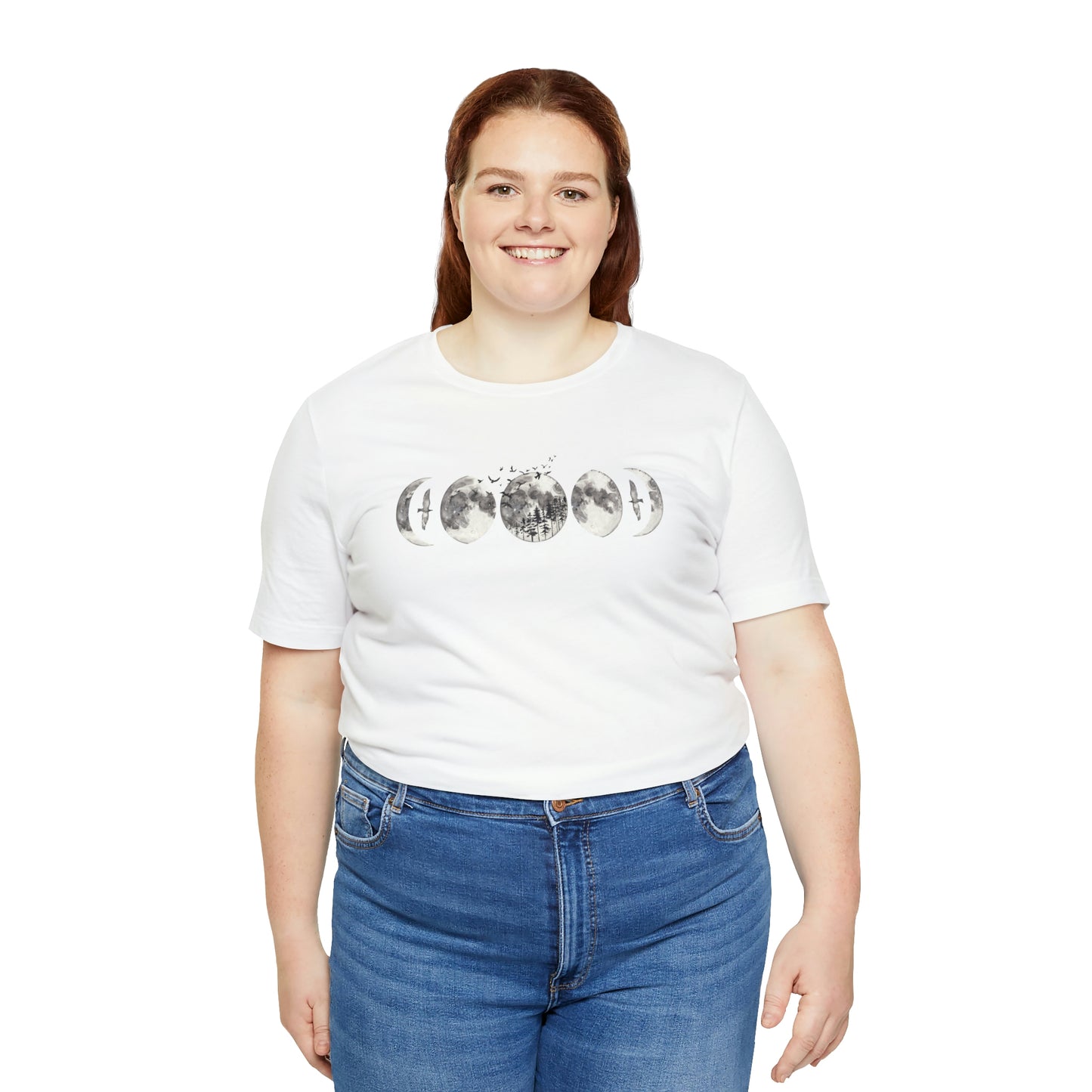 Moon Phases Print, Jersey Short Sleeve Tee