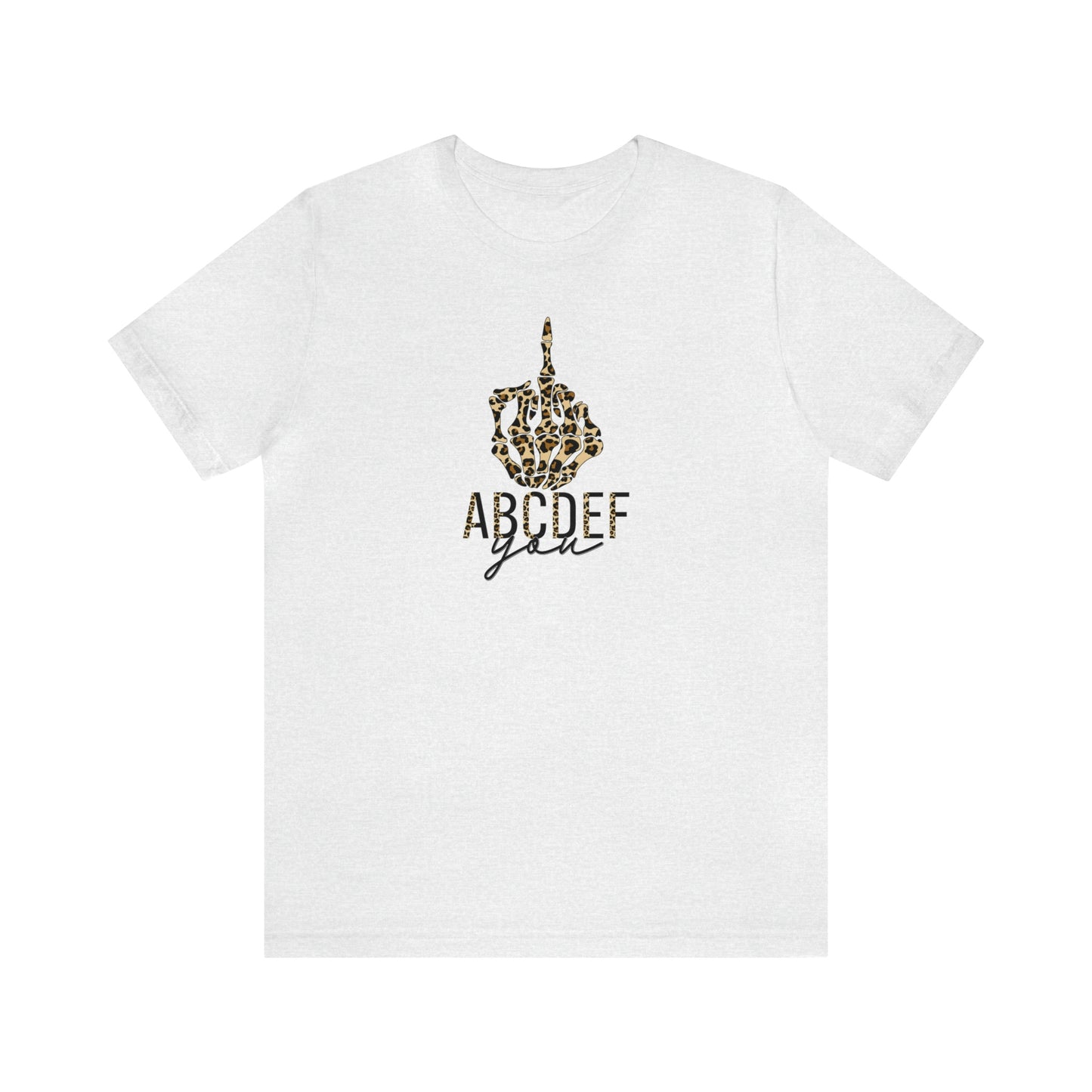 ABCDEF You Print, Jersey Short Sleeve Tee